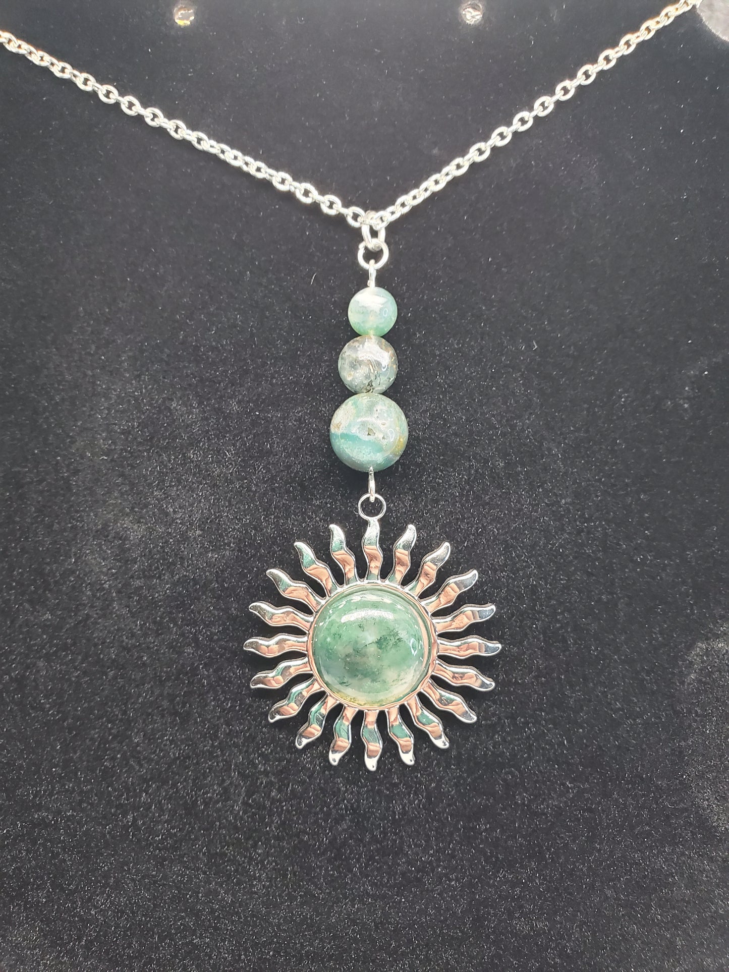 Moss & Sun Necklace - Cinnful Charms Jewelry