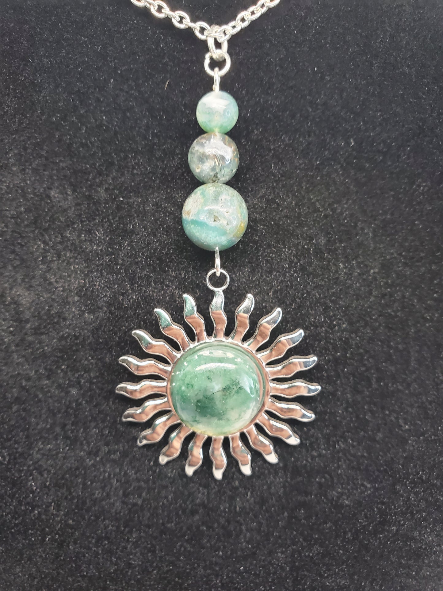 Moss & Sun Necklace - Cinnful Charms Jewelry