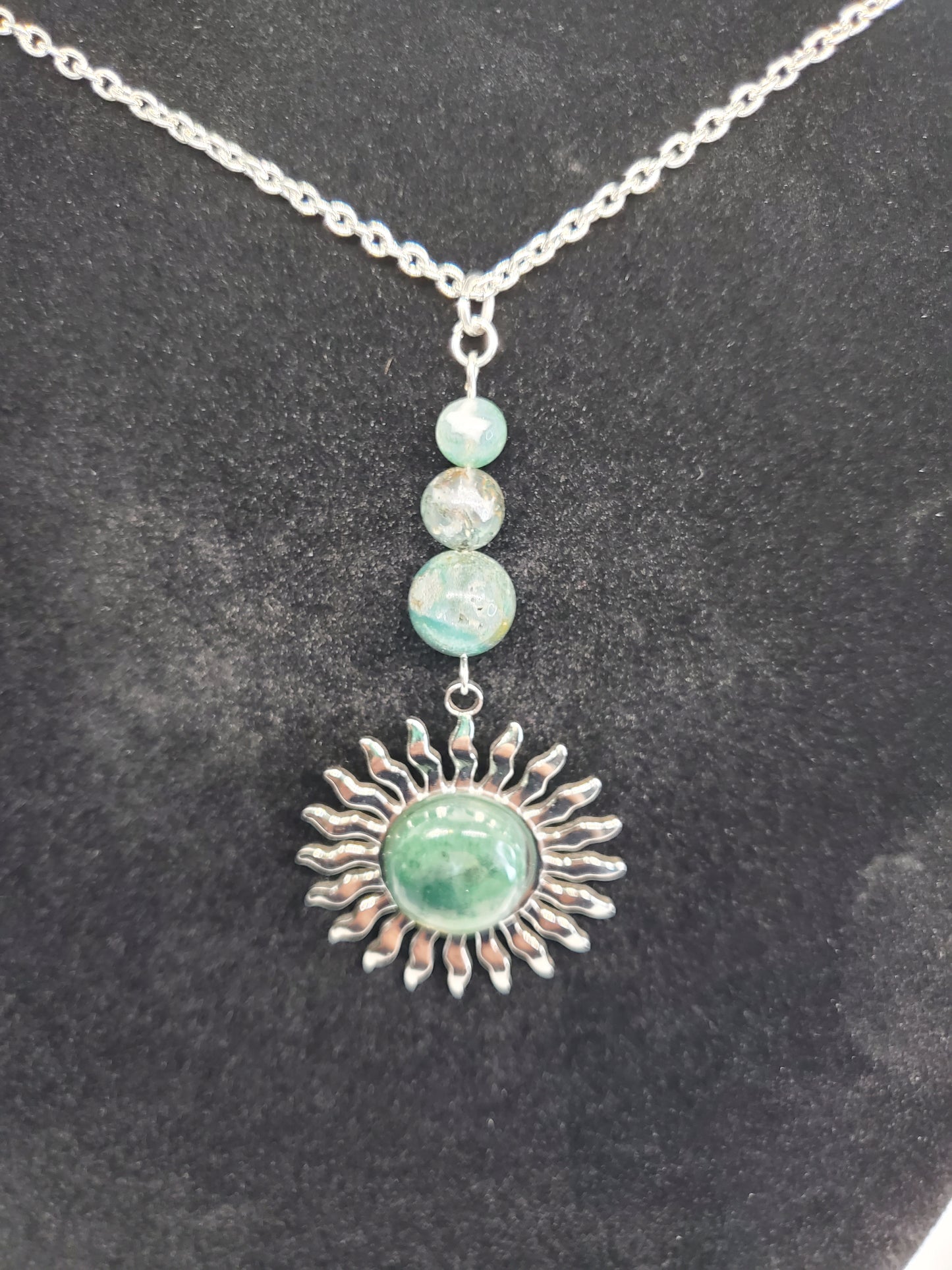 Moss & Sun Necklace - Cinnful Charms Jewelry