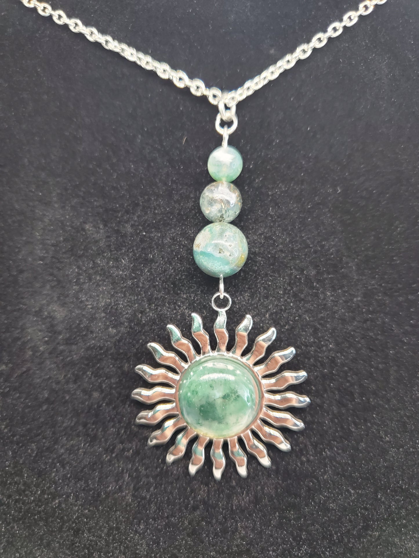 Moss & Sun Necklace - Cinnful Charms Jewelry