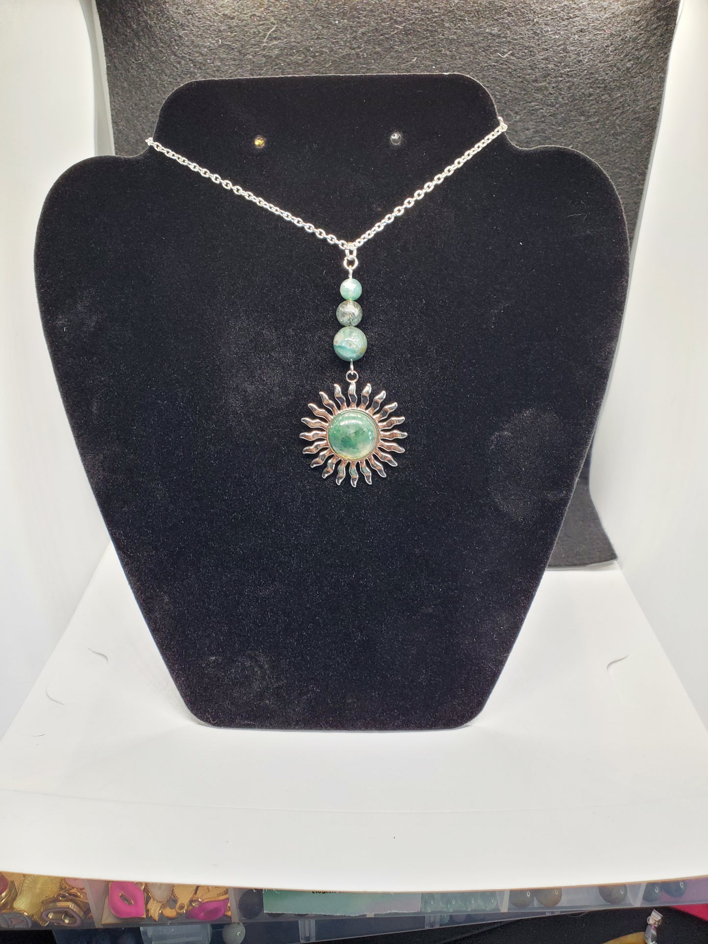 Moss & Sun Necklace - Cinnful Charms Jewelry