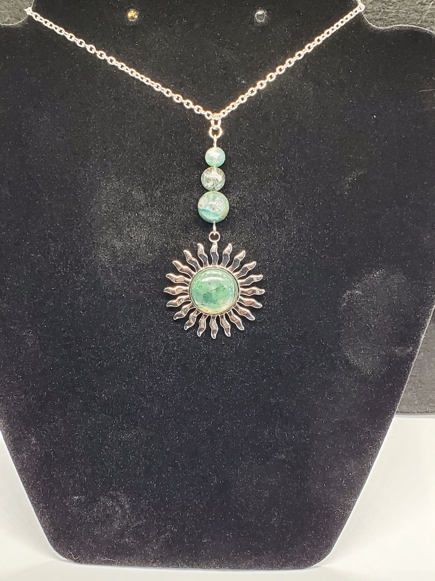 Moss & Sun Necklace - Cinnful Charms Jewelry
