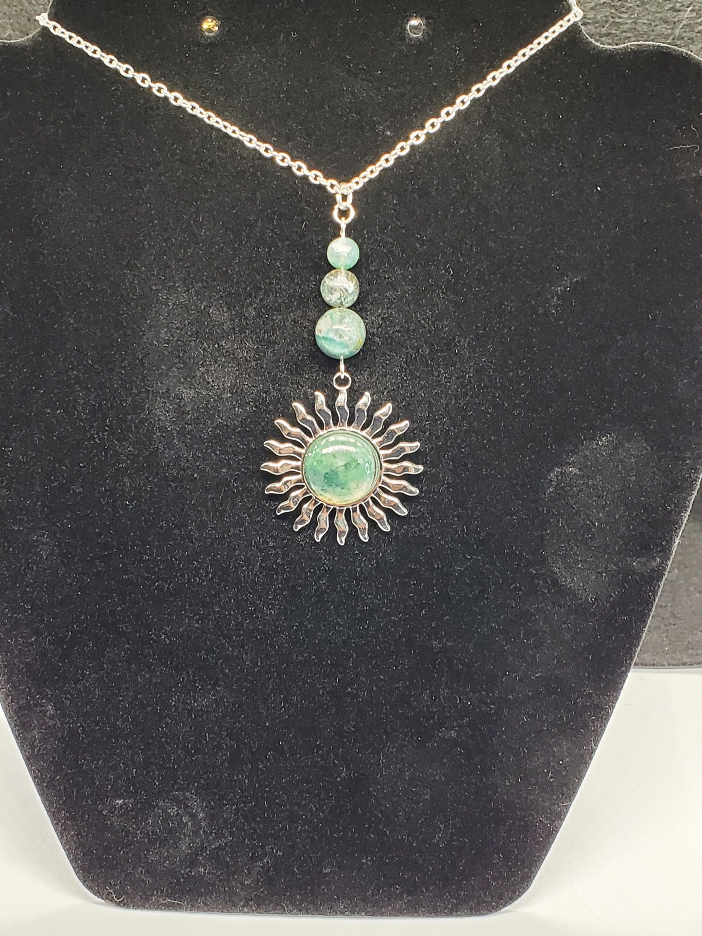 Moss & Sun Necklace - Cinnful Charms Jewelry