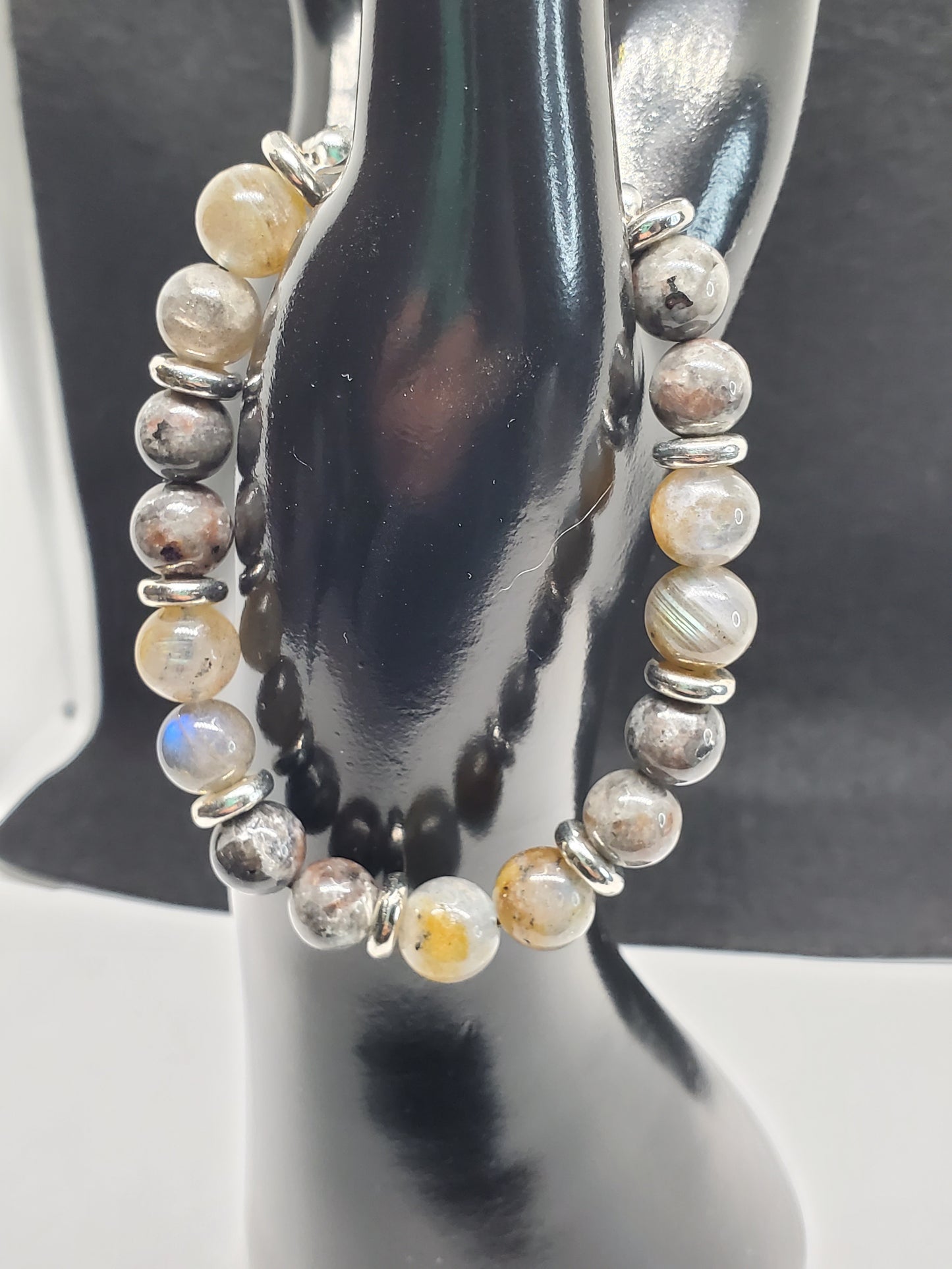 "Northern Lights Bracelet" Men's 7.5" Size - Cinnful Charms Jewelry