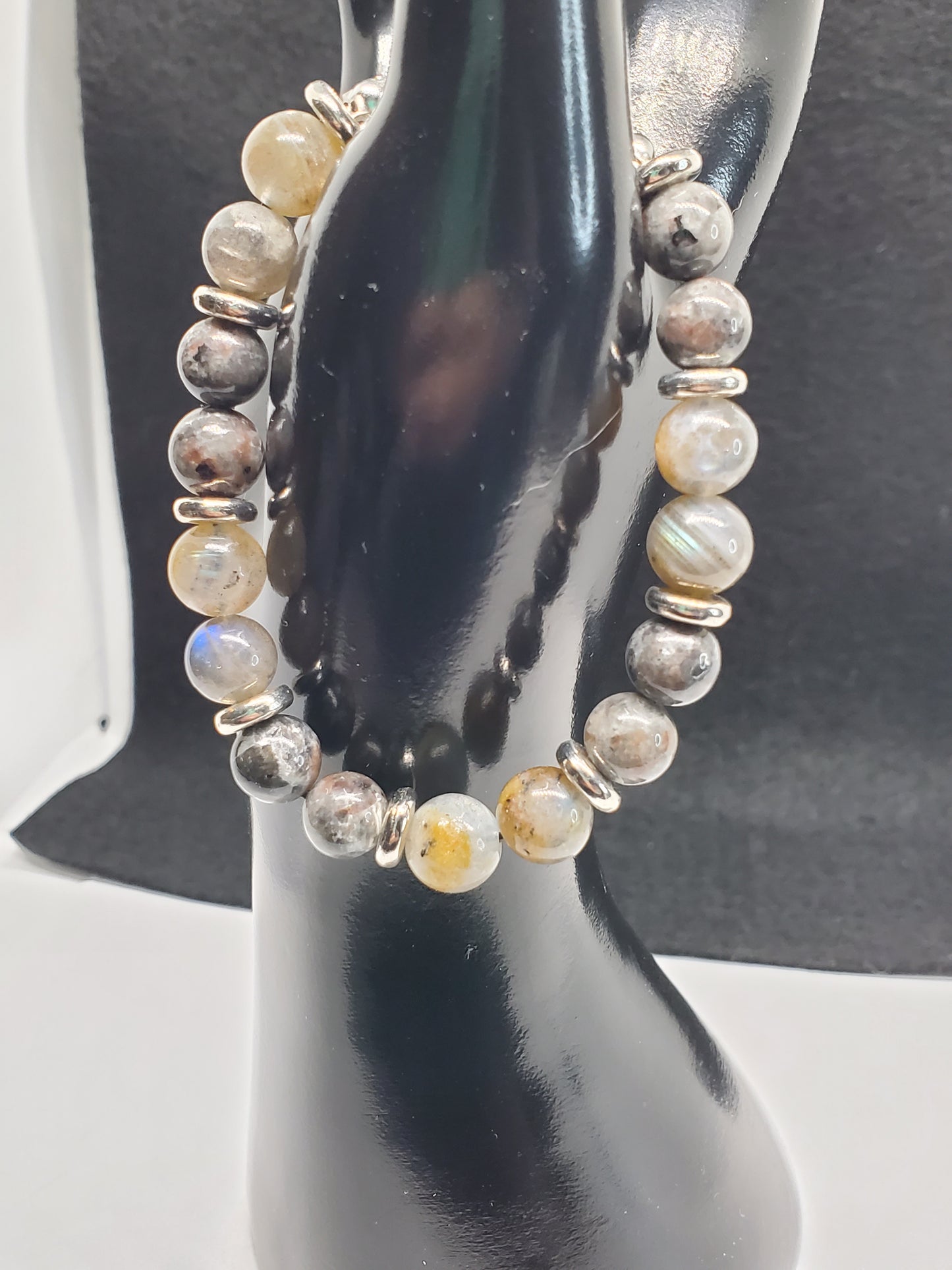 "Northern Lights Bracelet" Men's 7.5" Size - Cinnful Charms Jewelry