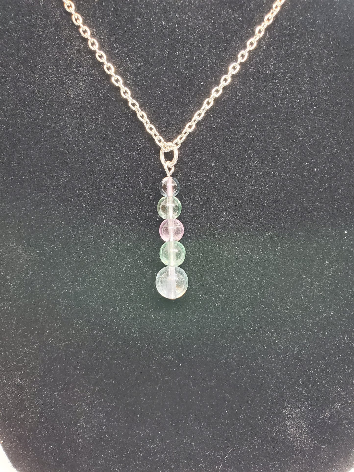 Celestial Glow: Fluorite Necklace - Cinnful Charms Jewelry