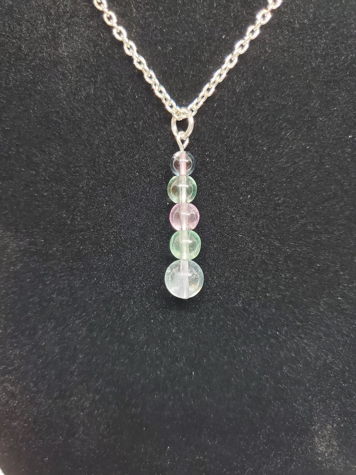 Celestial Glow: Fluorite Necklace - Cinnful Charms Jewelry