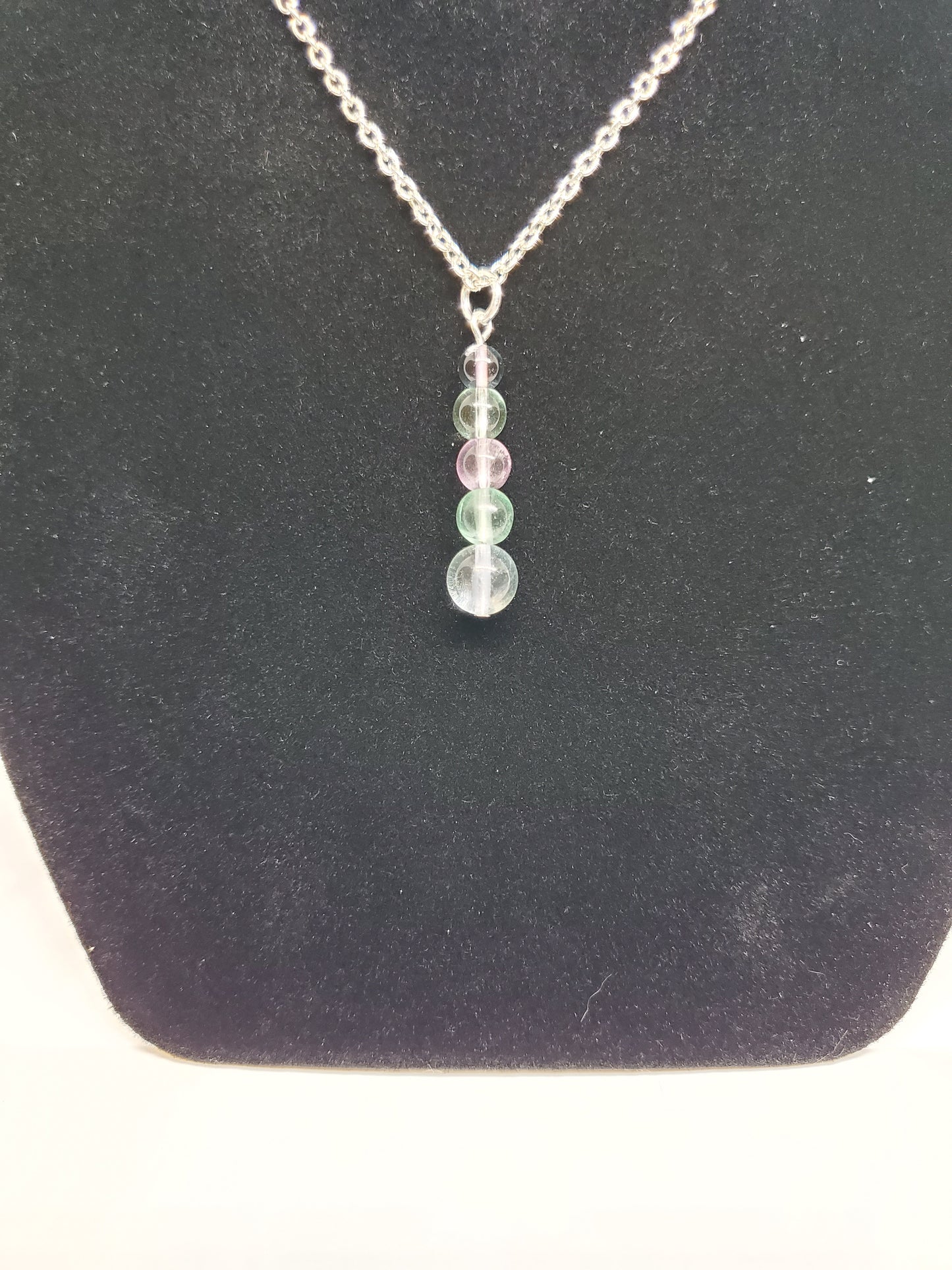 Celestial Glow: Fluorite Necklace - Cinnful Charms Jewelry