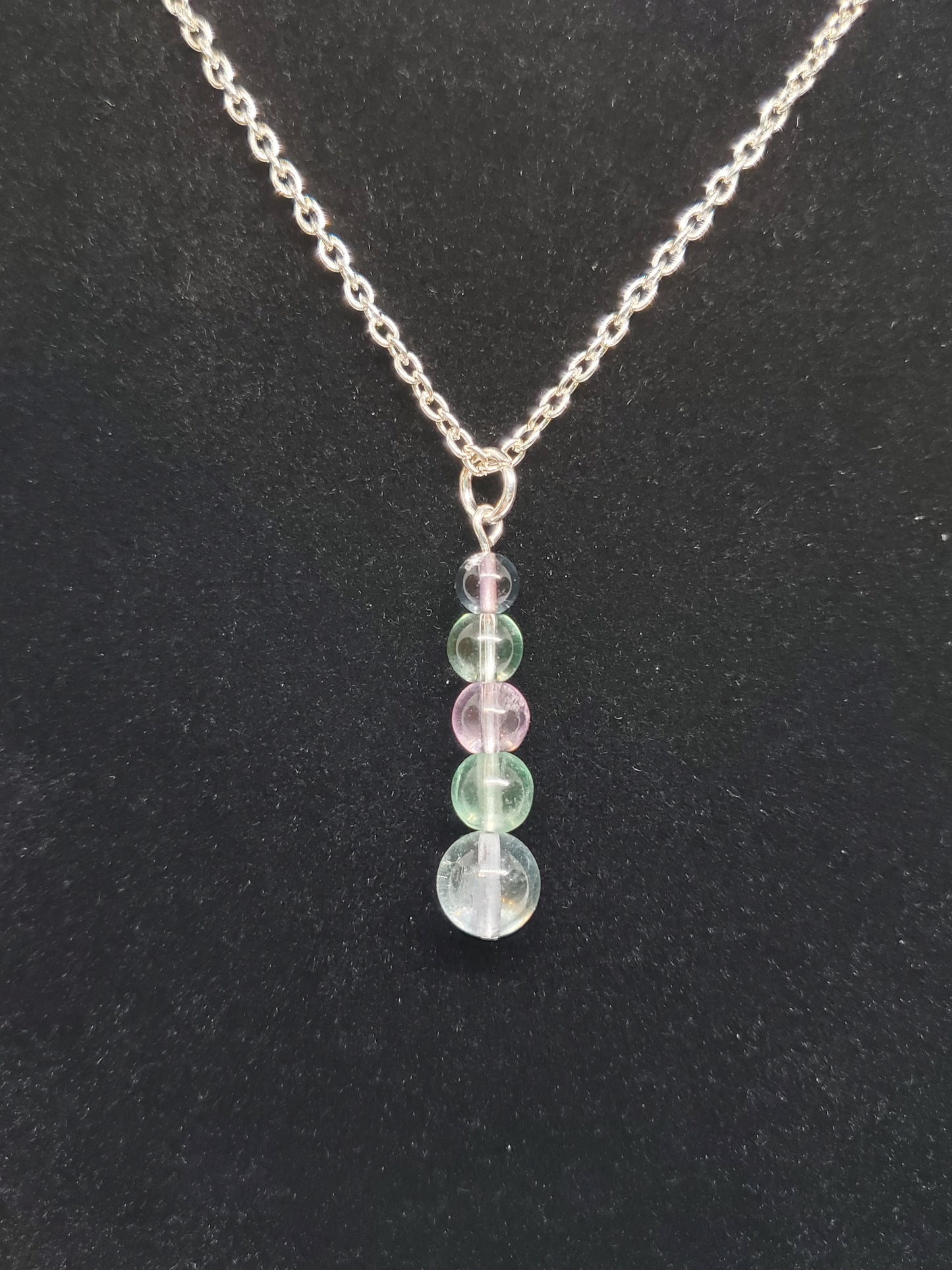 Celestial Glow: Fluorite Necklace - Cinnful Charms Jewelry