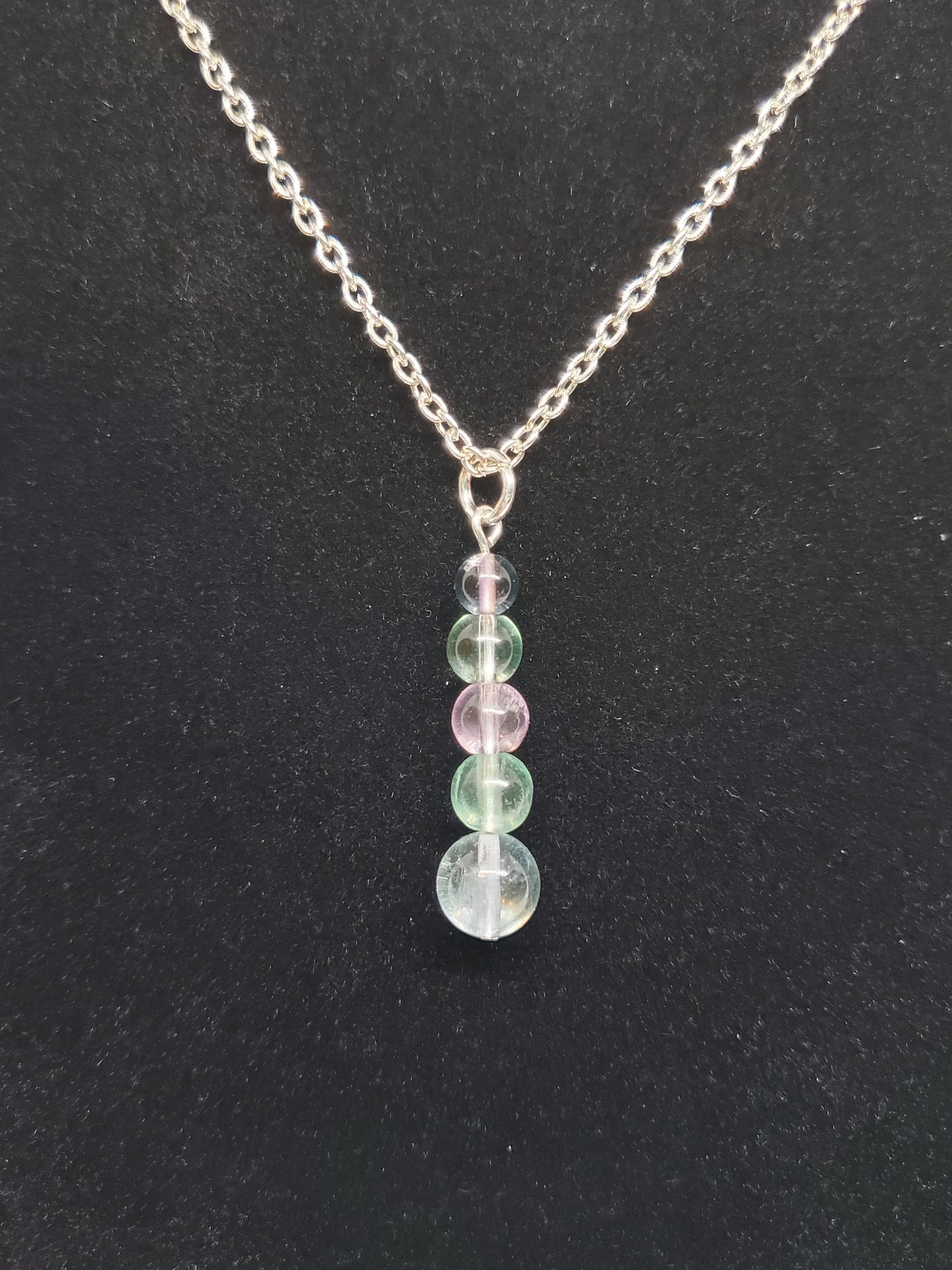 Celestial Glow: Fluorite Necklace - Cinnful Charms Jewelry