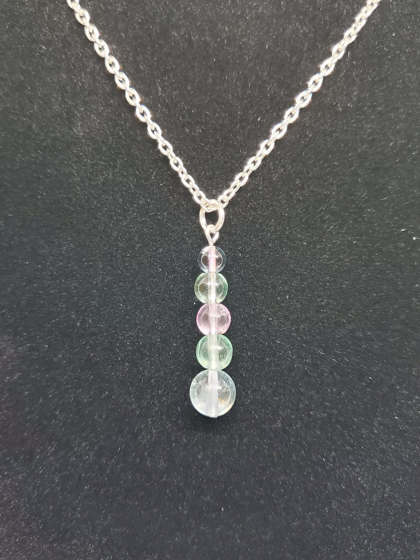 Celestial Glow: Fluorite Necklace - Cinnful Charms Jewelry