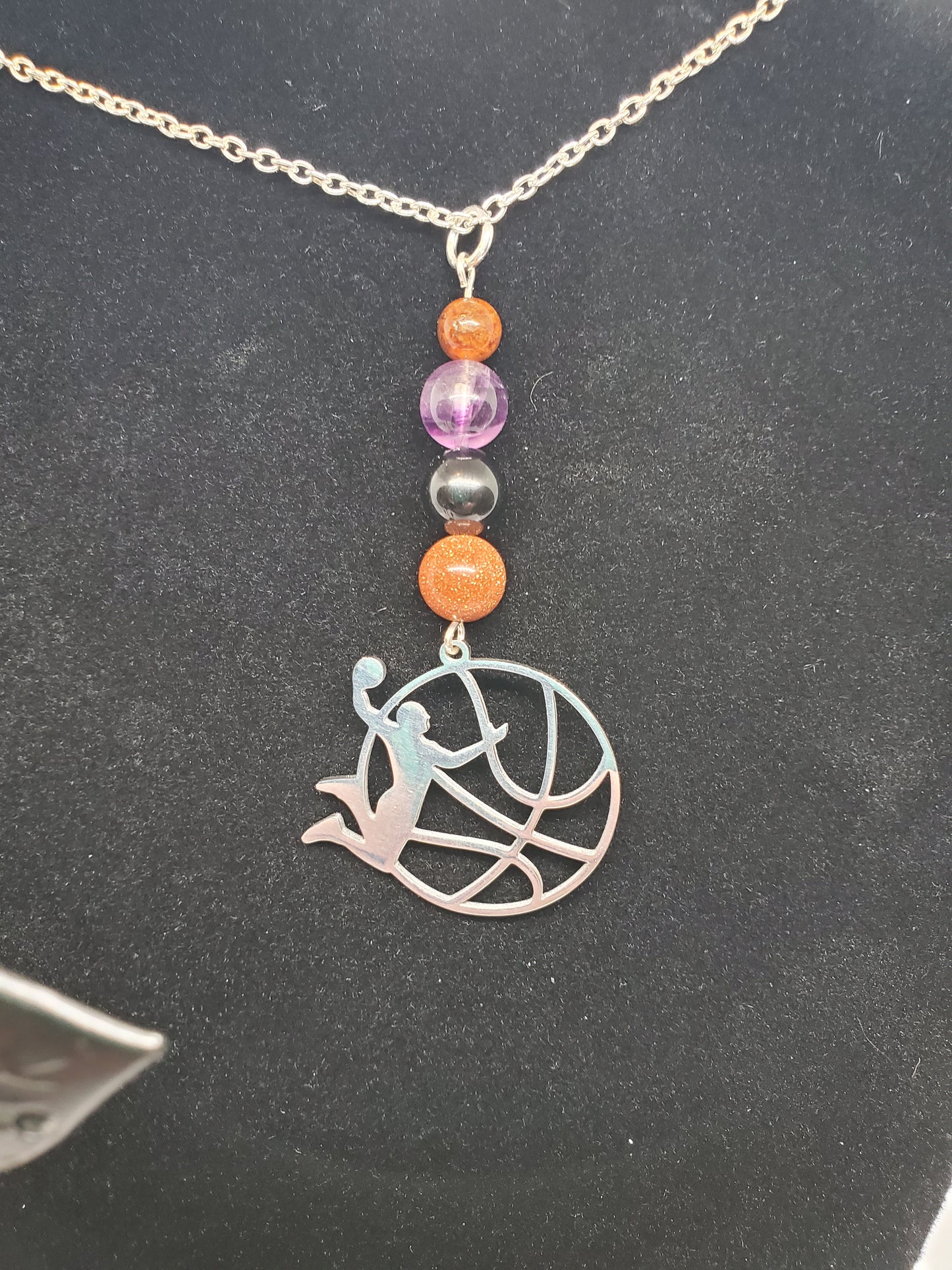 Ignite Your Style: Suns-Inspired Sparkle with Gemstone Power! 🔥🏀💜❤️🖤 - Cinnful Charms Jewelry