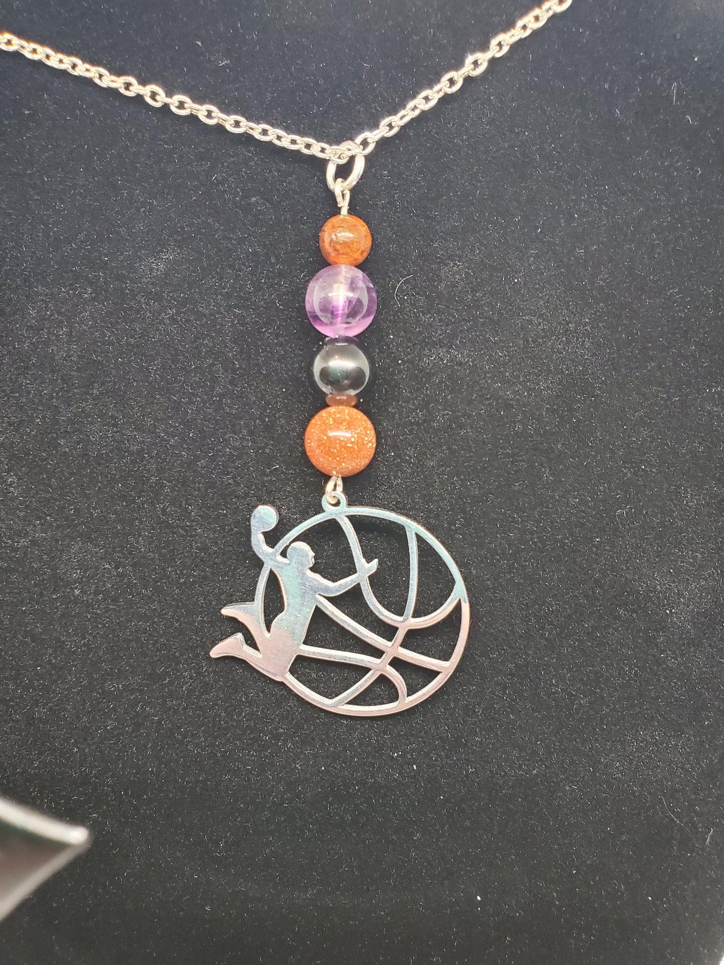 Ignite Your Style: Suns-Inspired Sparkle with Gemstone Power! 🔥🏀💜❤️🖤 - Cinnful Charms Jewelry