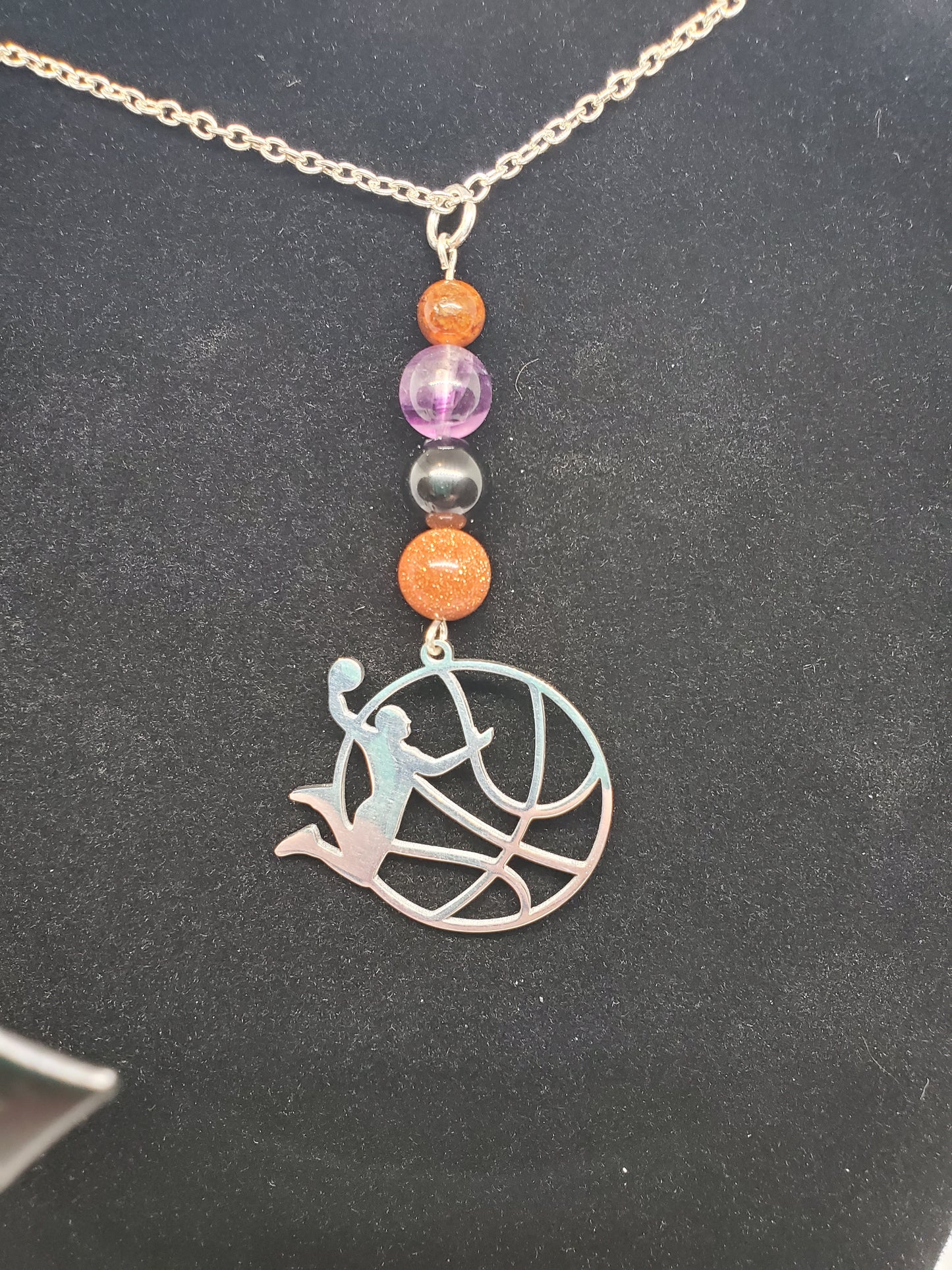 Ignite Your Style: Suns-Inspired Sparkle with Gemstone Power! 🔥🏀💜❤️🖤 - Cinnful Charms Jewelry