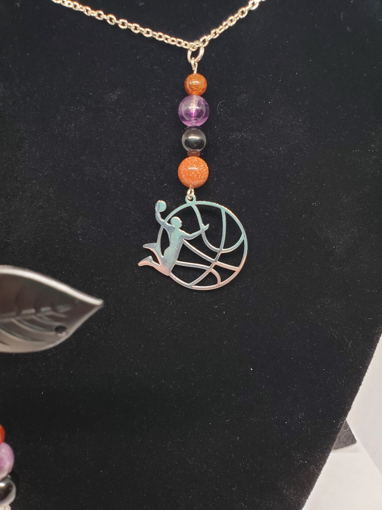 Ignite Your Style: Suns-Inspired Sparkle with Gemstone Power! 🔥🏀💜❤️🖤 - Cinnful Charms Jewelry