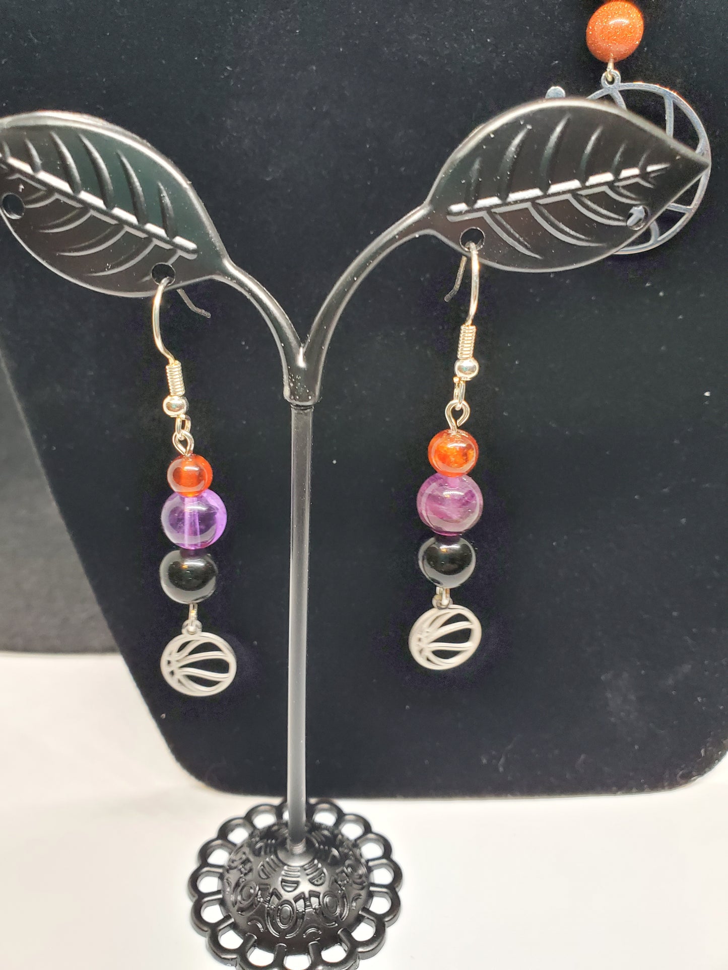 Ignite Your Style: Suns-Inspired Sparkle with Gemstone Power! 🔥🏀💜❤️🖤 - Cinnful Charms Jewelry