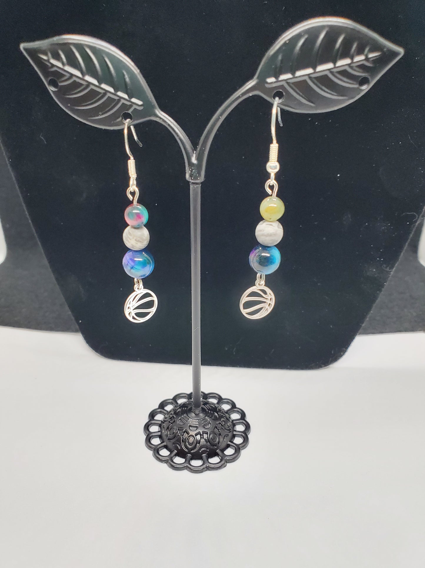 Score Big Style with Celestial Sparkle! ✨🏀 Earrings - Cinnful Charms Jewelry