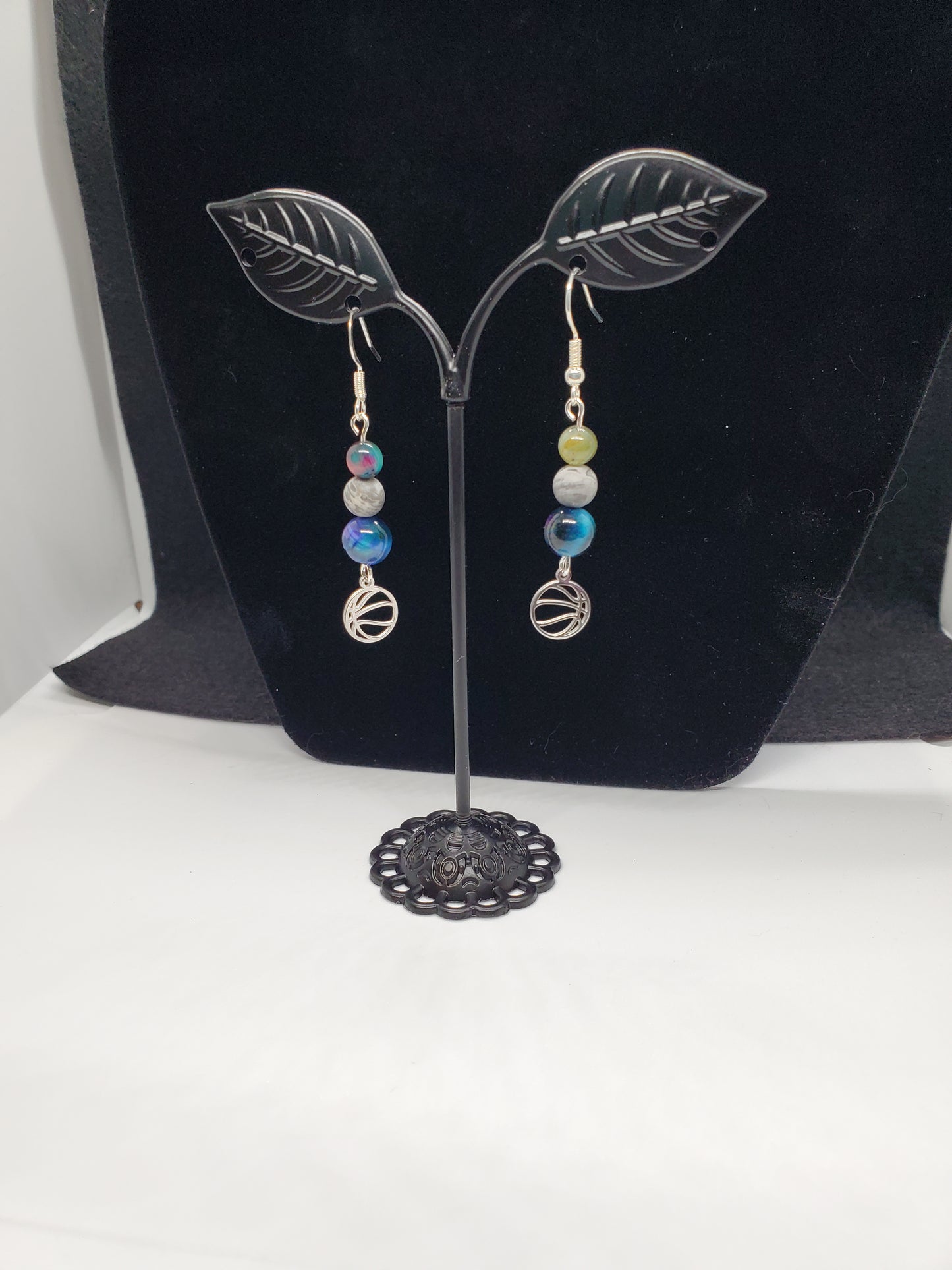 Score Big Style with Celestial Sparkle! ✨🏀 Earrings - Cinnful Charms Jewelry