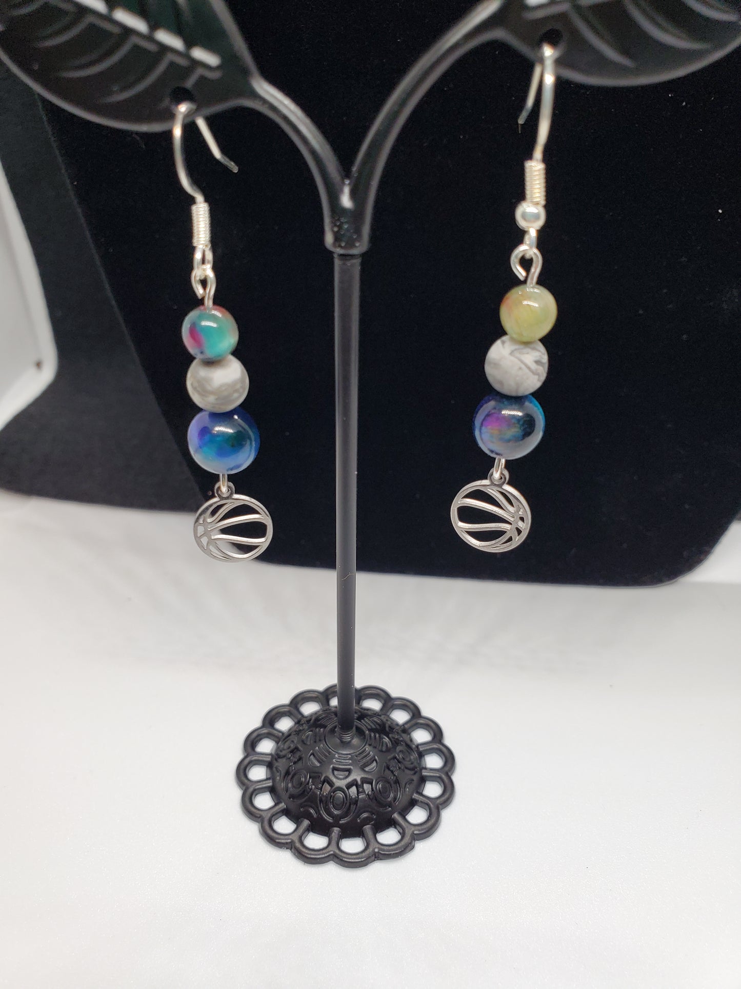 Score Big Style with Celestial Sparkle! ✨🏀 Earrings - Cinnful Charms Jewelry