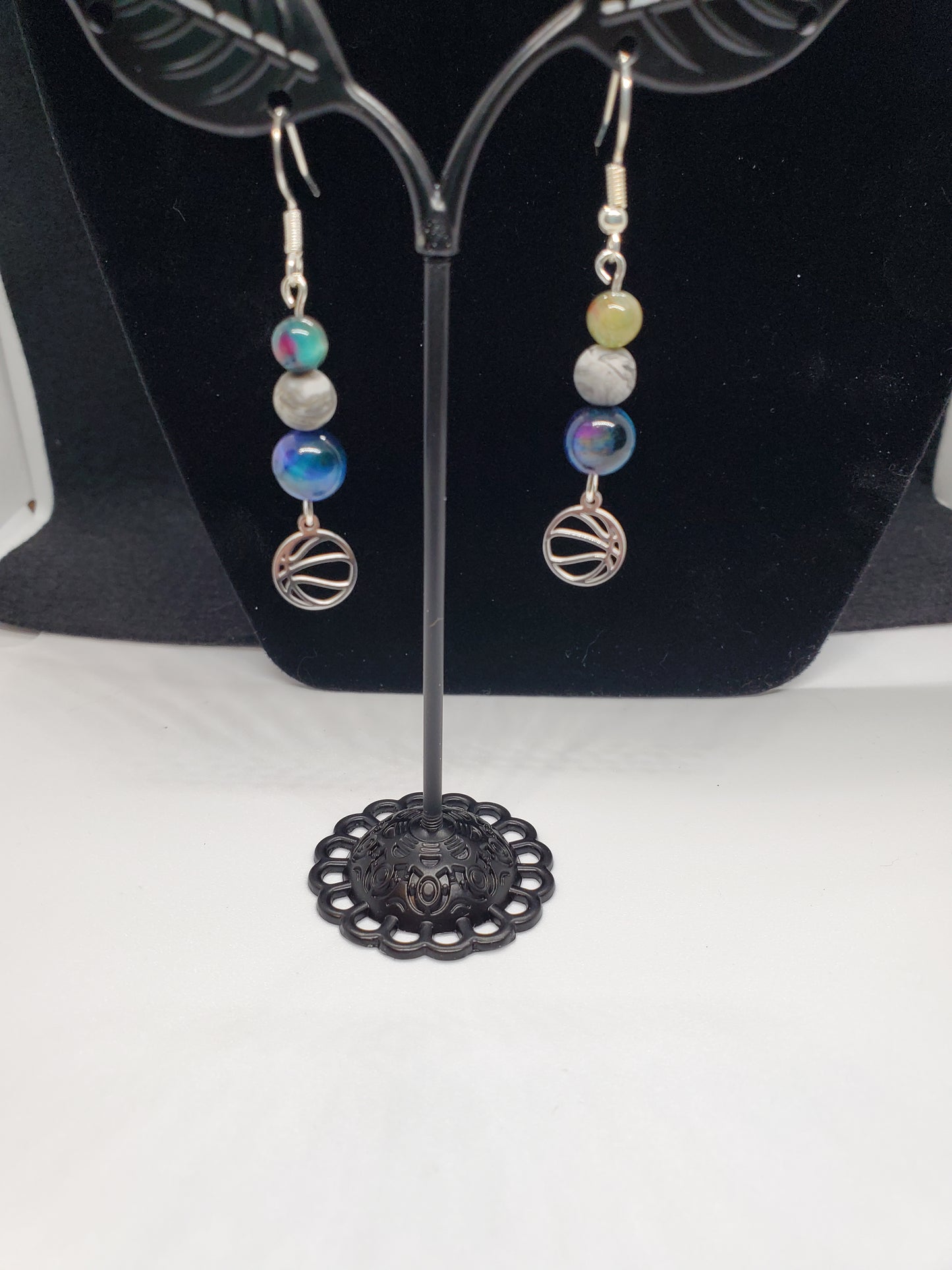Score Big Style with Celestial Sparkle! ✨🏀 Earrings - Cinnful Charms Jewelry