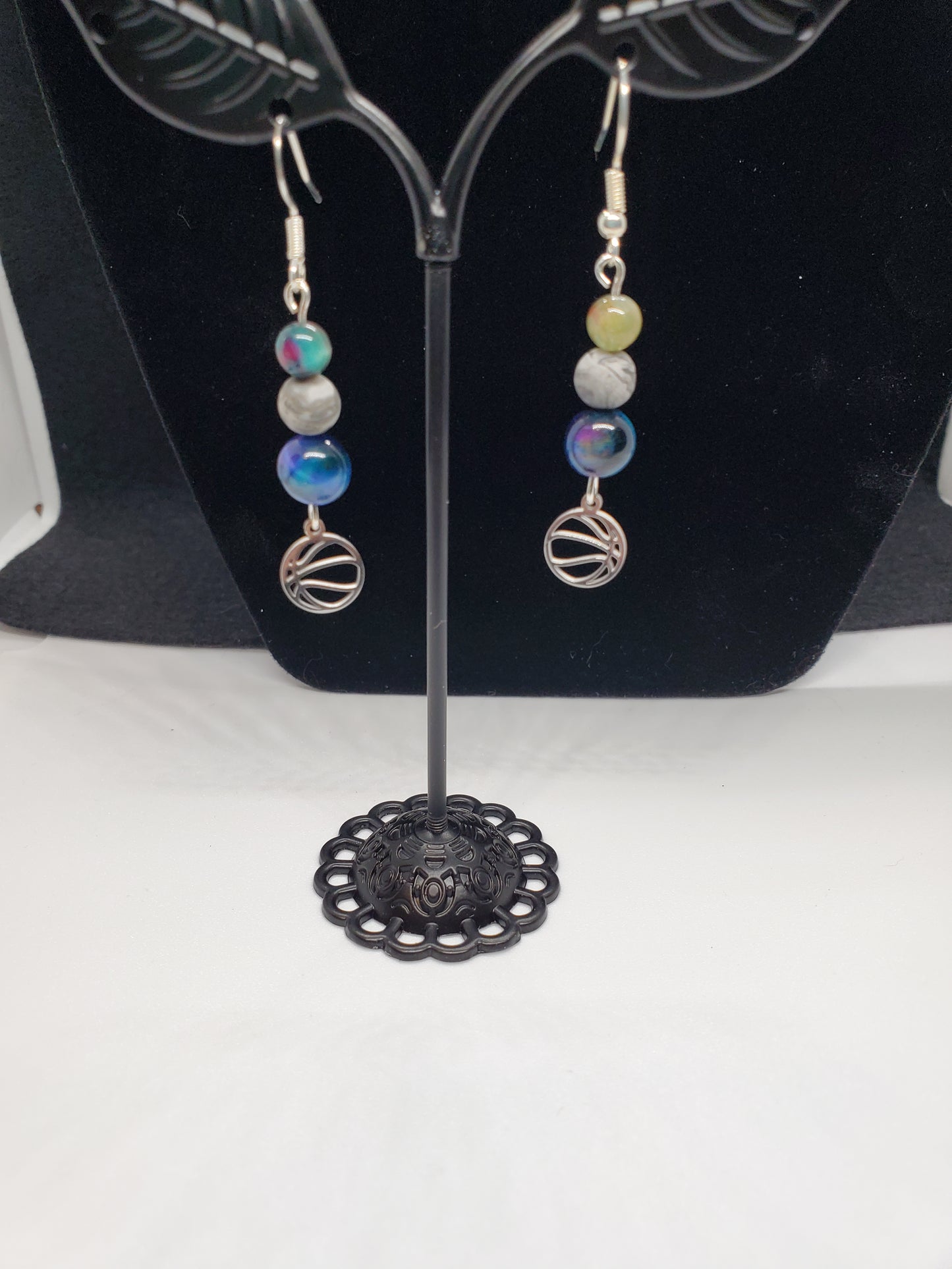 Score Big Style with Celestial Sparkle! ✨🏀 Earrings - Cinnful Charms Jewelry