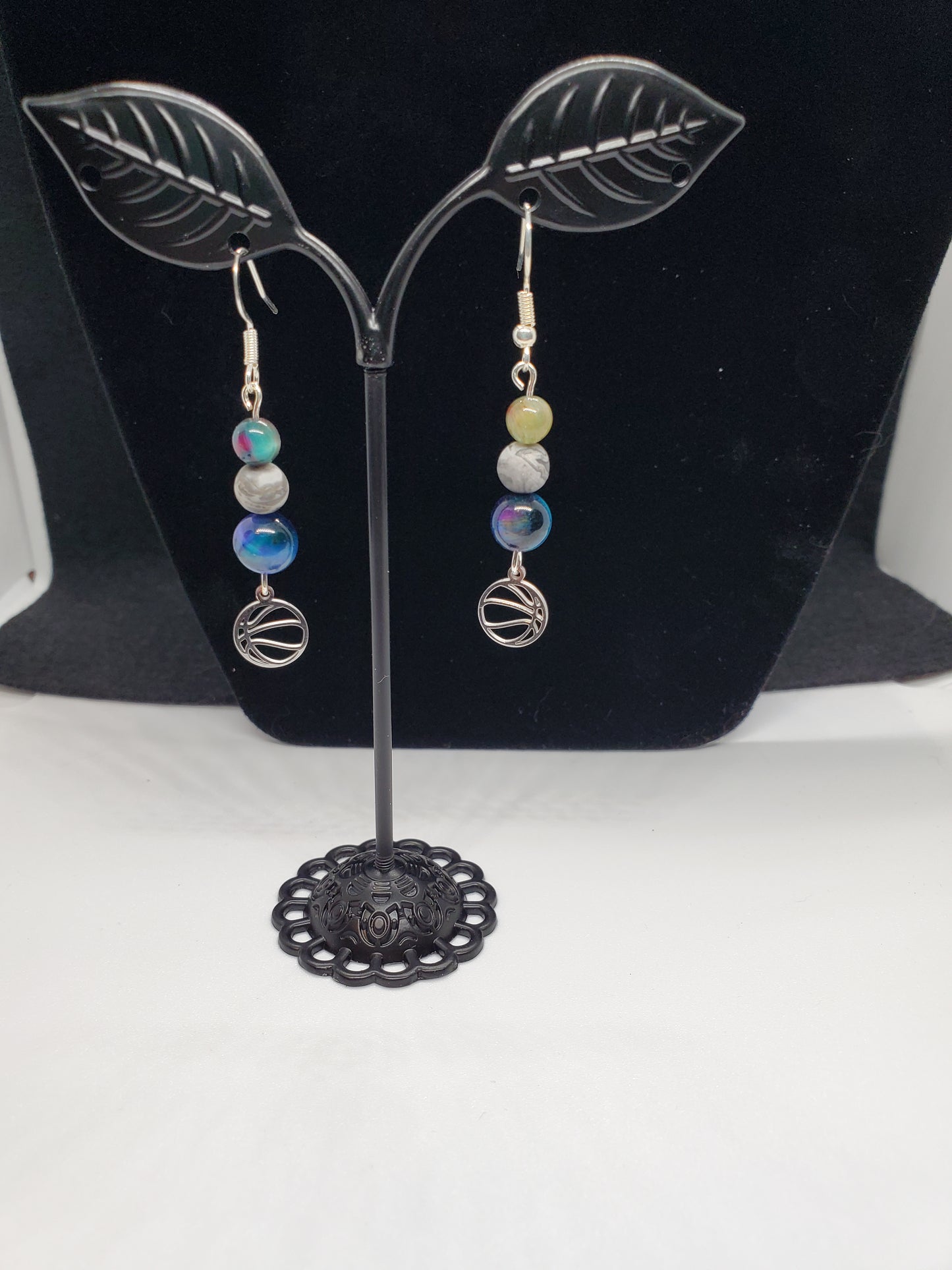 Score Big Style with Celestial Sparkle! ✨🏀 Earrings - Cinnful Charms Jewelry