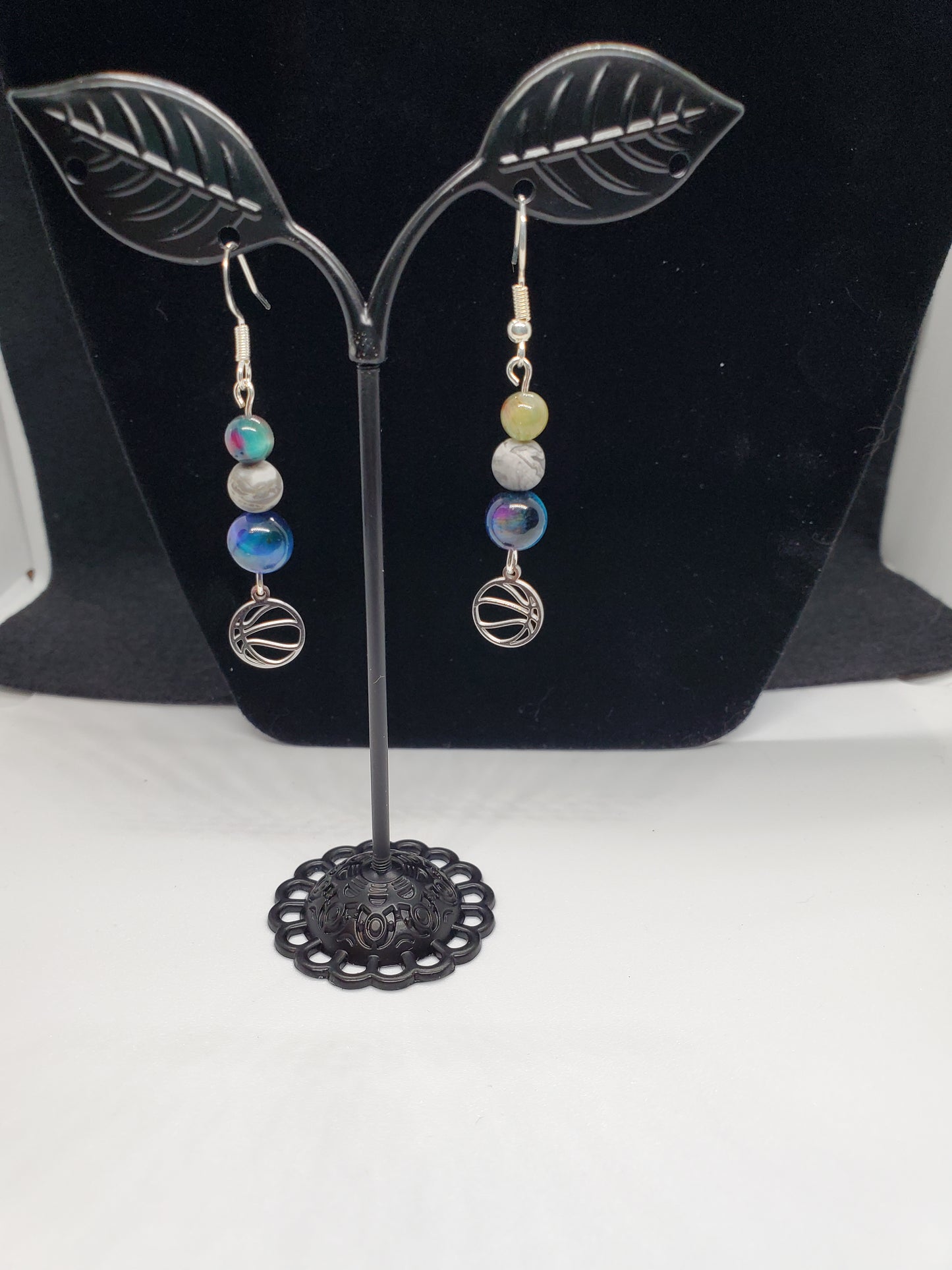 Score Big Style with Celestial Sparkle! ✨🏀 Earrings - Cinnful Charms Jewelry