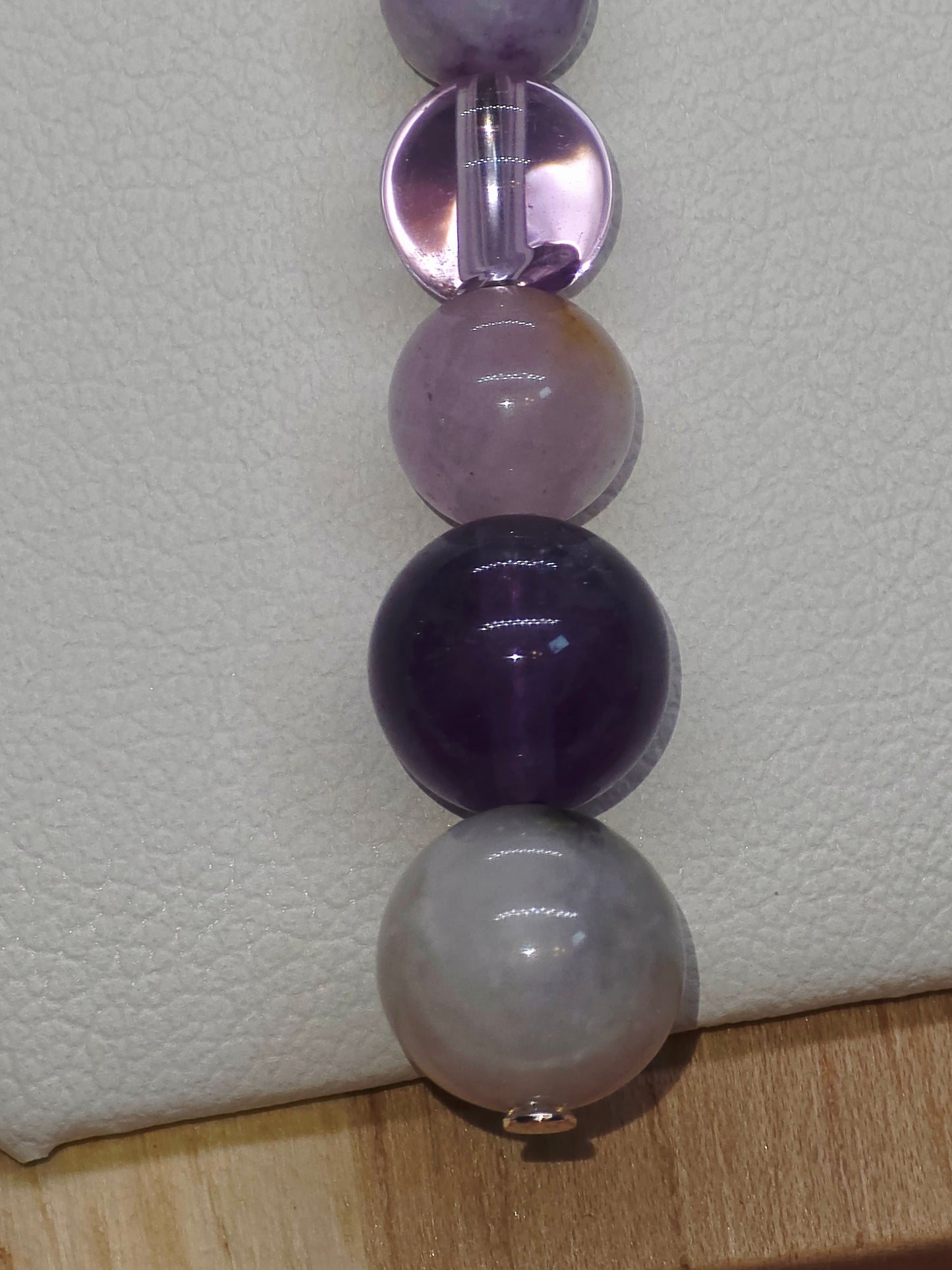 Ethereal Harmony Necklace: Amethyst, Tiffany Stone, Ametrine, Rainbow Fluorite & Iolite - Cinnful Charms Jewelry