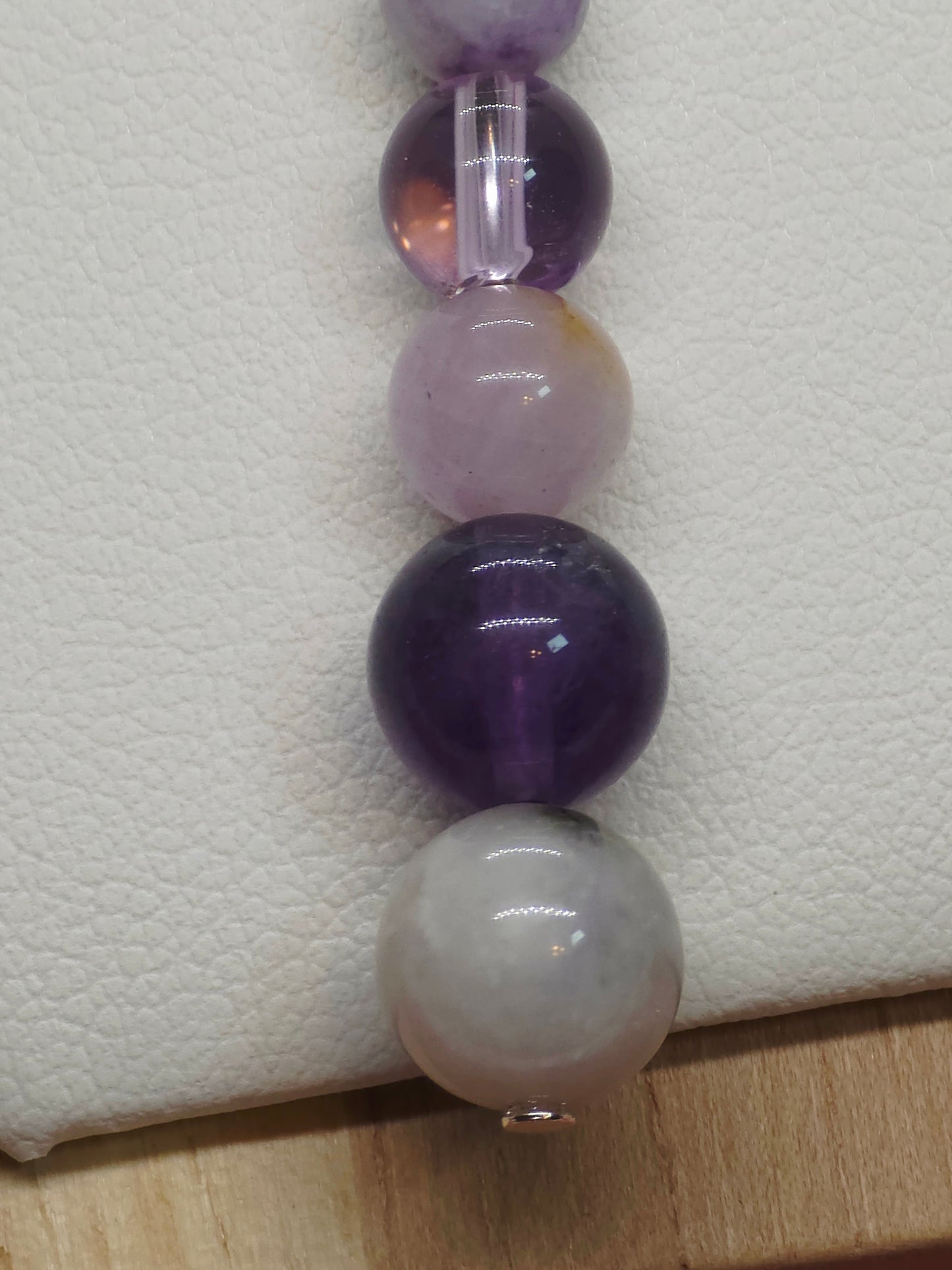 Ethereal Harmony Necklace: Amethyst, Tiffany Stone, Ametrine, Rainbow Fluorite & Iolite - Cinnful Charms Jewelry