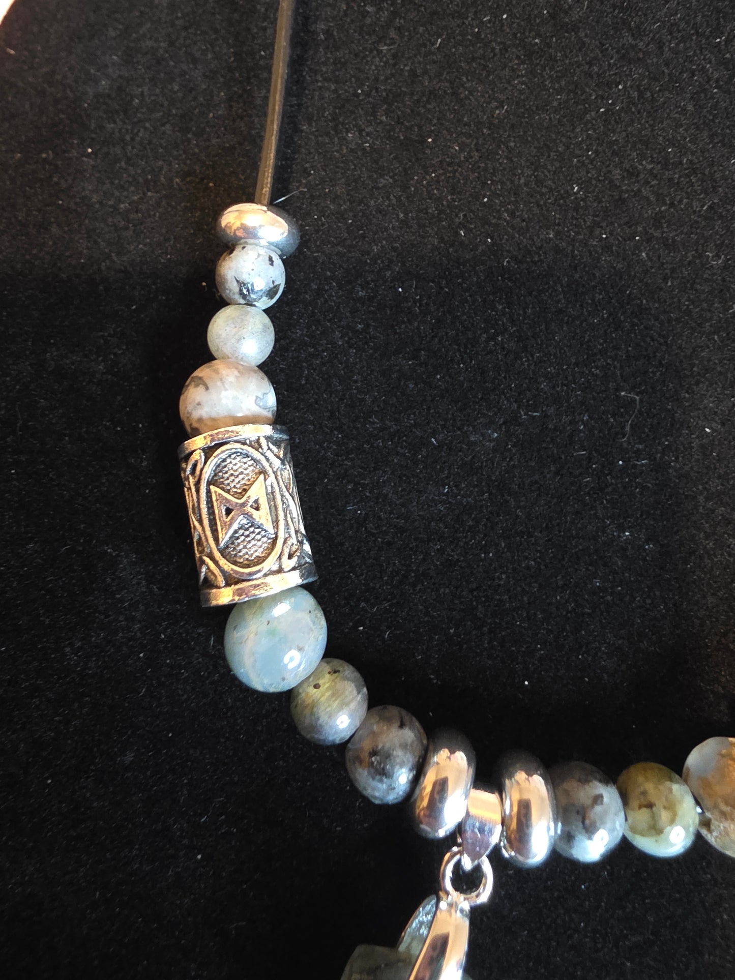 Dawn & Journey: Men's Necklaces with Labradorite, Larvikite, and More - Cinnful Charms Jewelry