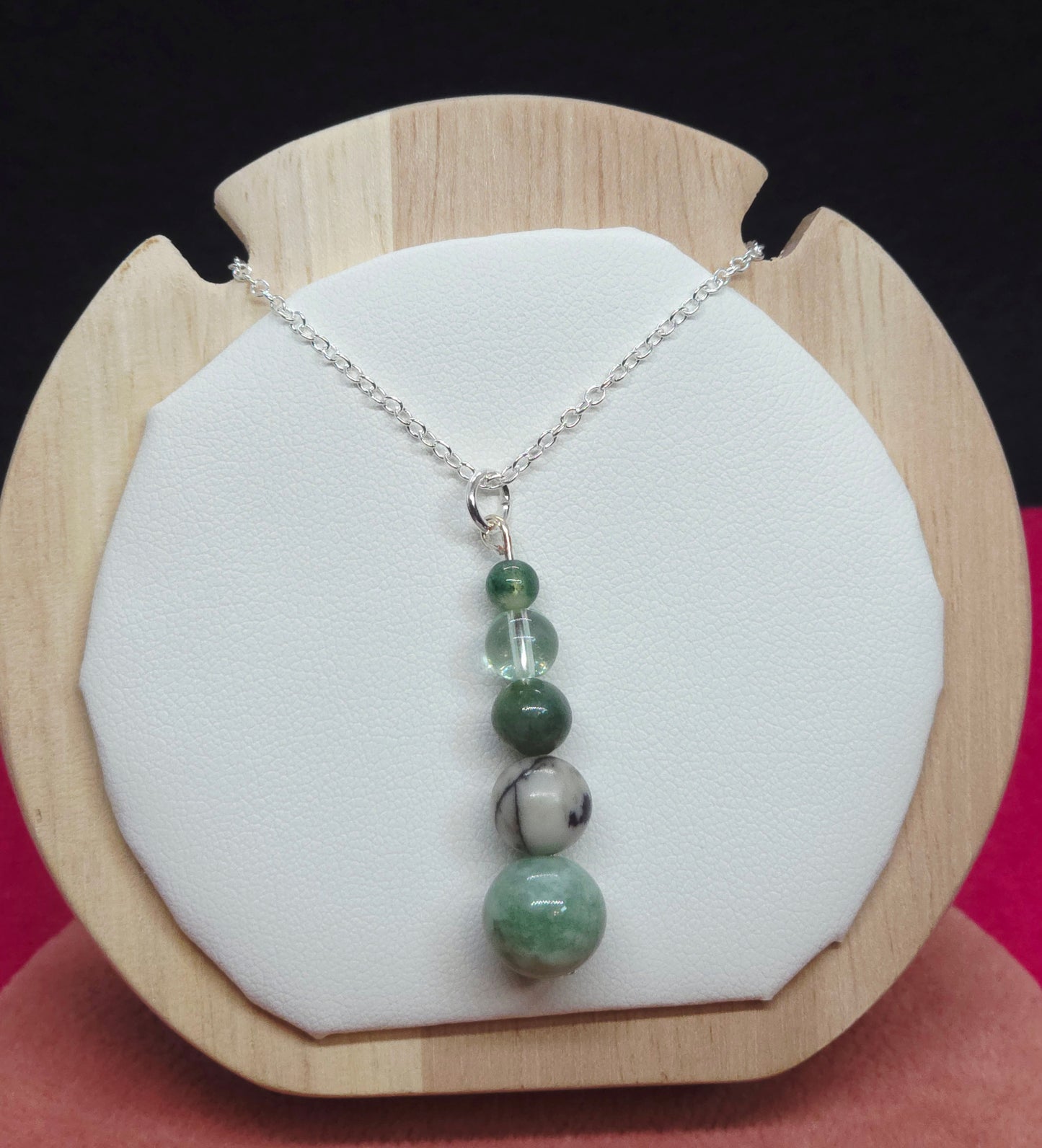 Whispers of the Woods Necklace: Amazonite, Tree Agate, Fancy Jasper, Fluorite & Moss Agate - Cinnful Charms Jewelry