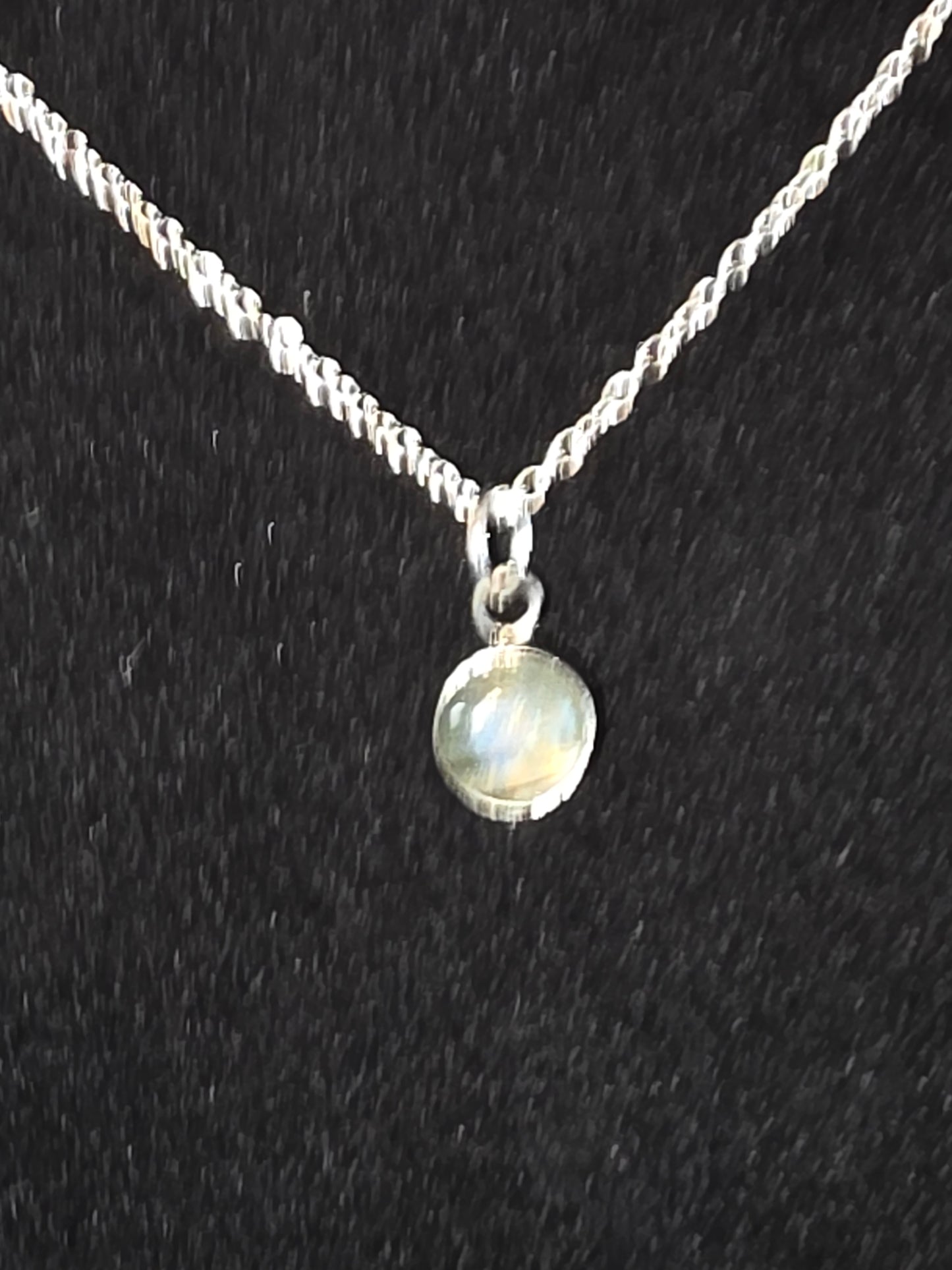 Shifting Horizons: A Labradorite Drop Necklace - Cinnful Charms Jewelry
