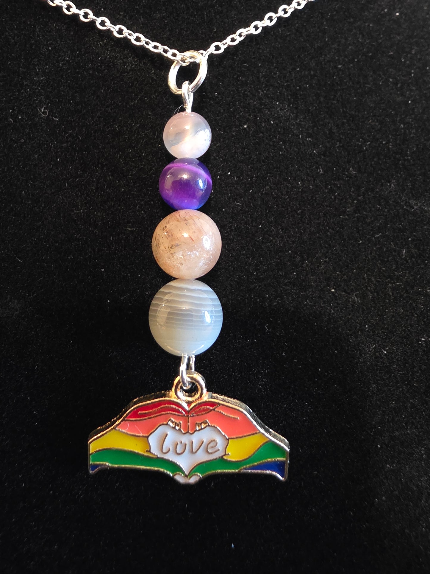 Wear Your Love: Pride Gemstone Necklaces - Cinnful Charms Jewelry
