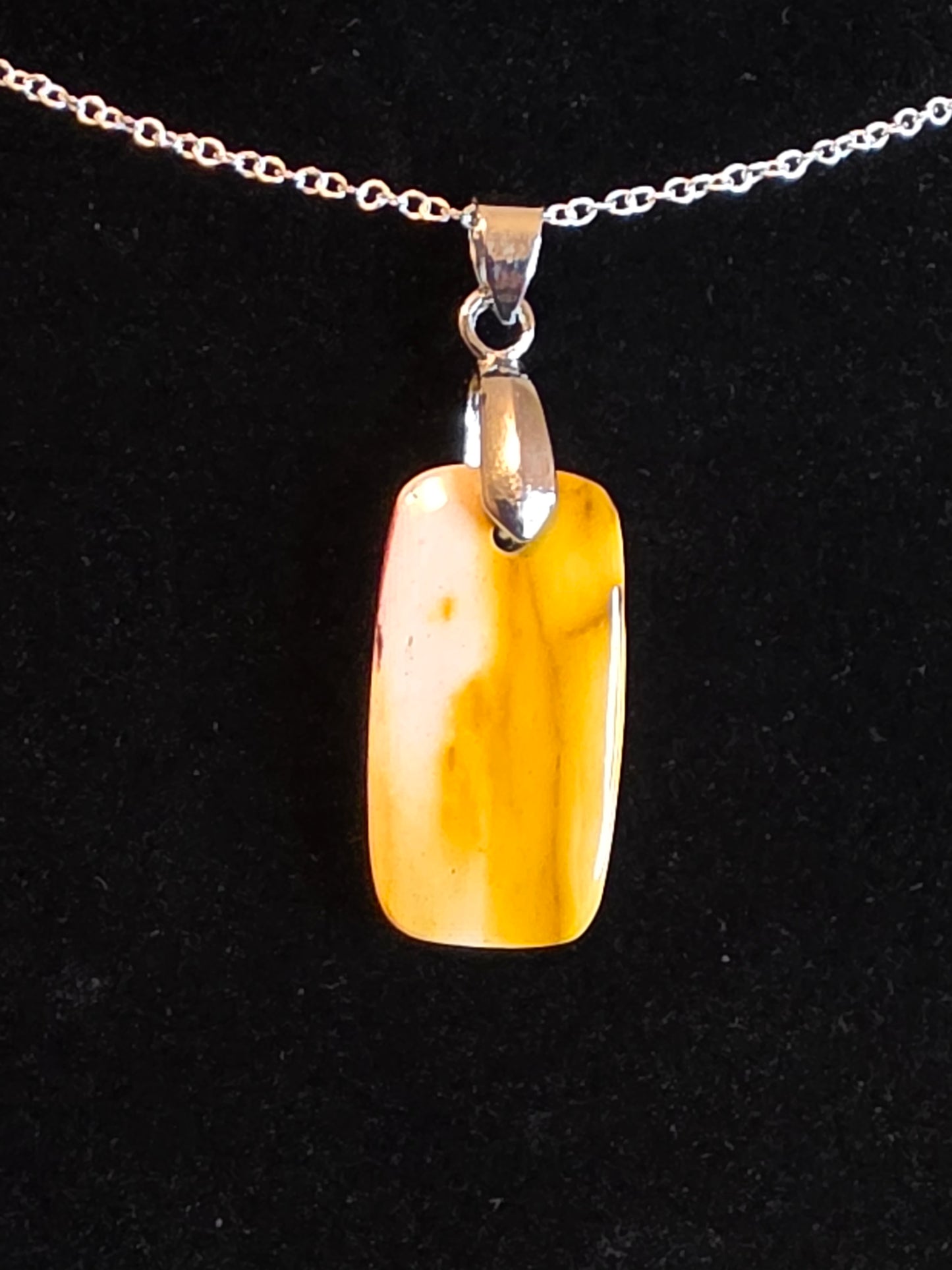 Radiant Earth: A Mookaite Square Necklace - Cinnful Charms Jewelry