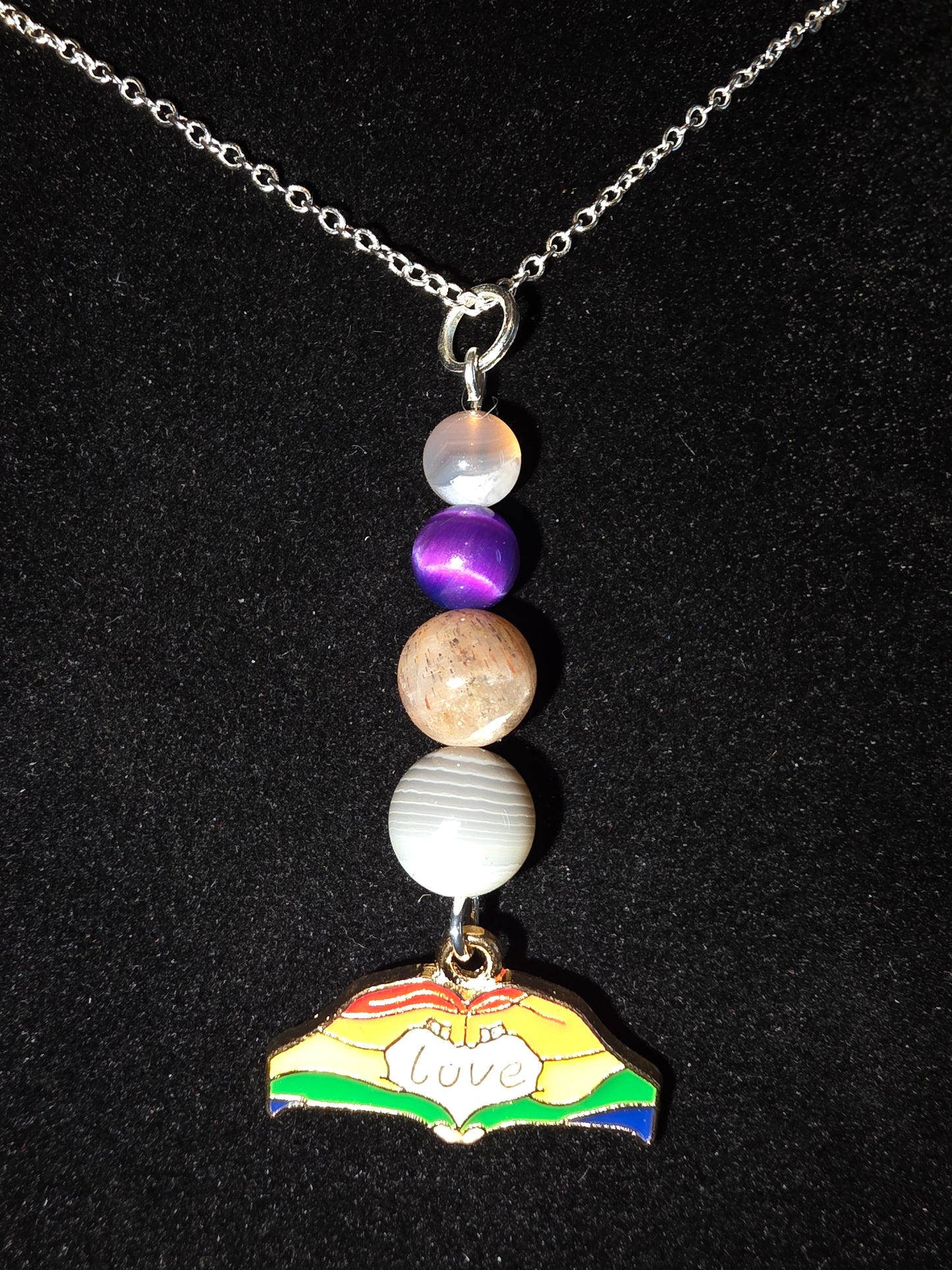 Wear Your Love: Pride Gemstone Necklaces - Cinnful Charms Jewelry