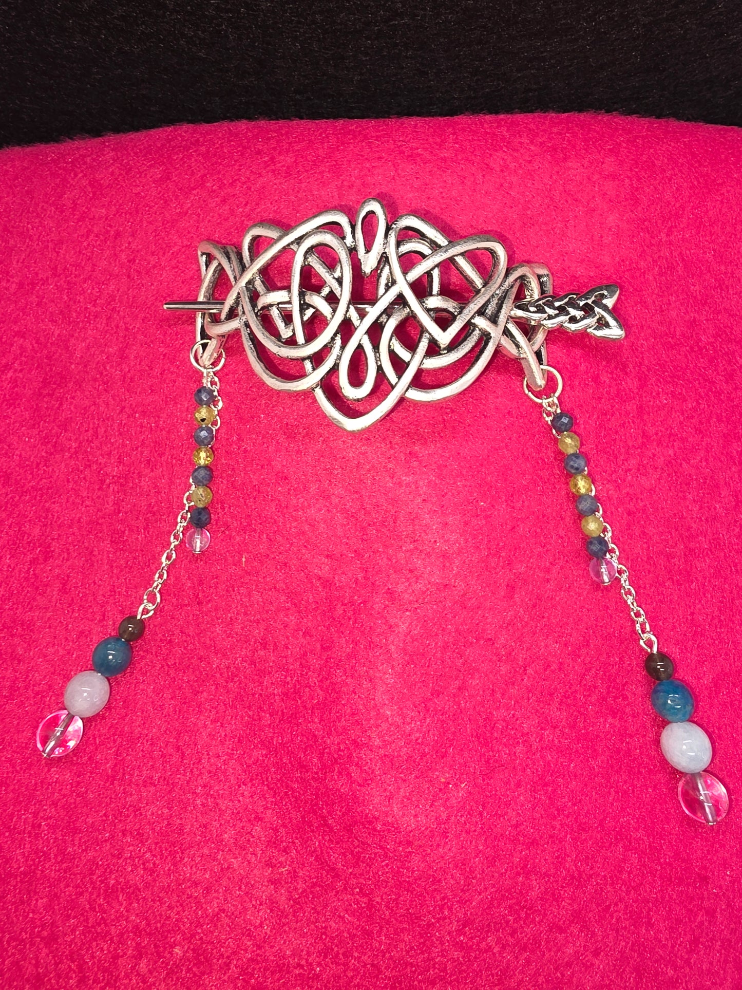 The Old World Collection: Silver Viking Hair Clips & Fine Sapphire, Amethyst, Labradorite Jewels - Cinnful Charms Jewelry