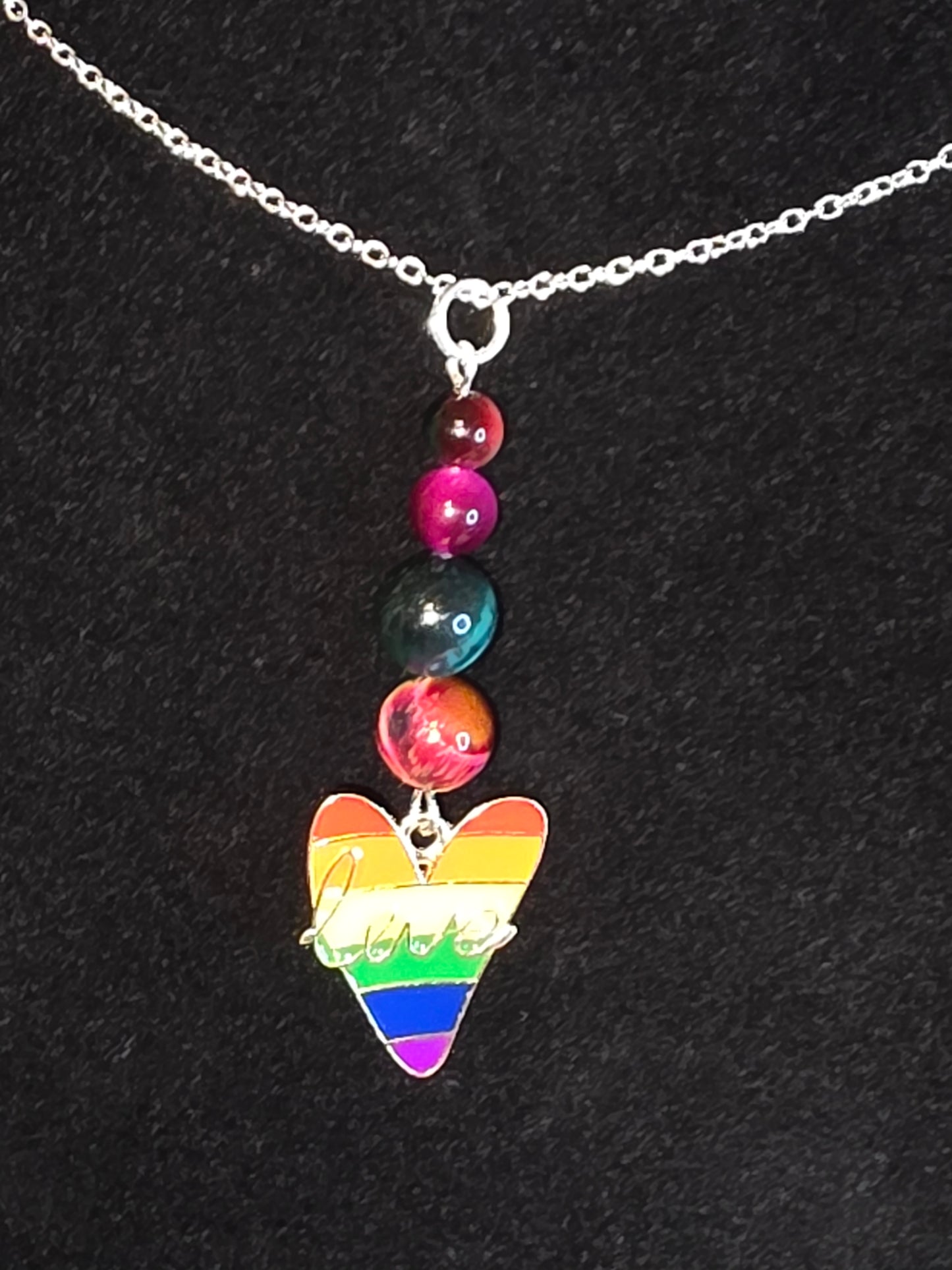 Celebrate Love and Pride: Love Wins always. Necklace - Cinnful Charms Jewelry