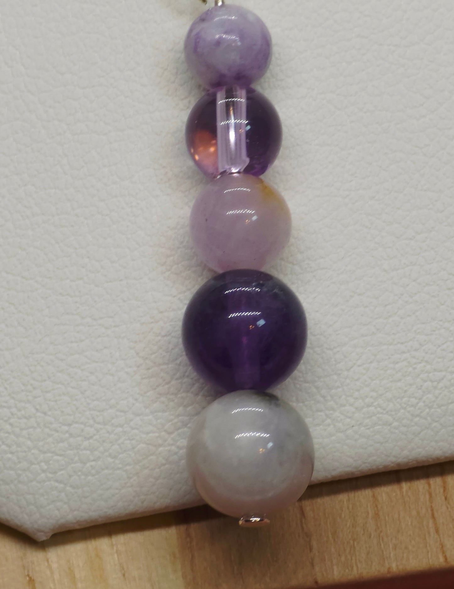 Ethereal Harmony Necklace: Amethyst, Tiffany Stone, Ametrine, Rainbow Fluorite & Iolite - Cinnful Charms Jewelry