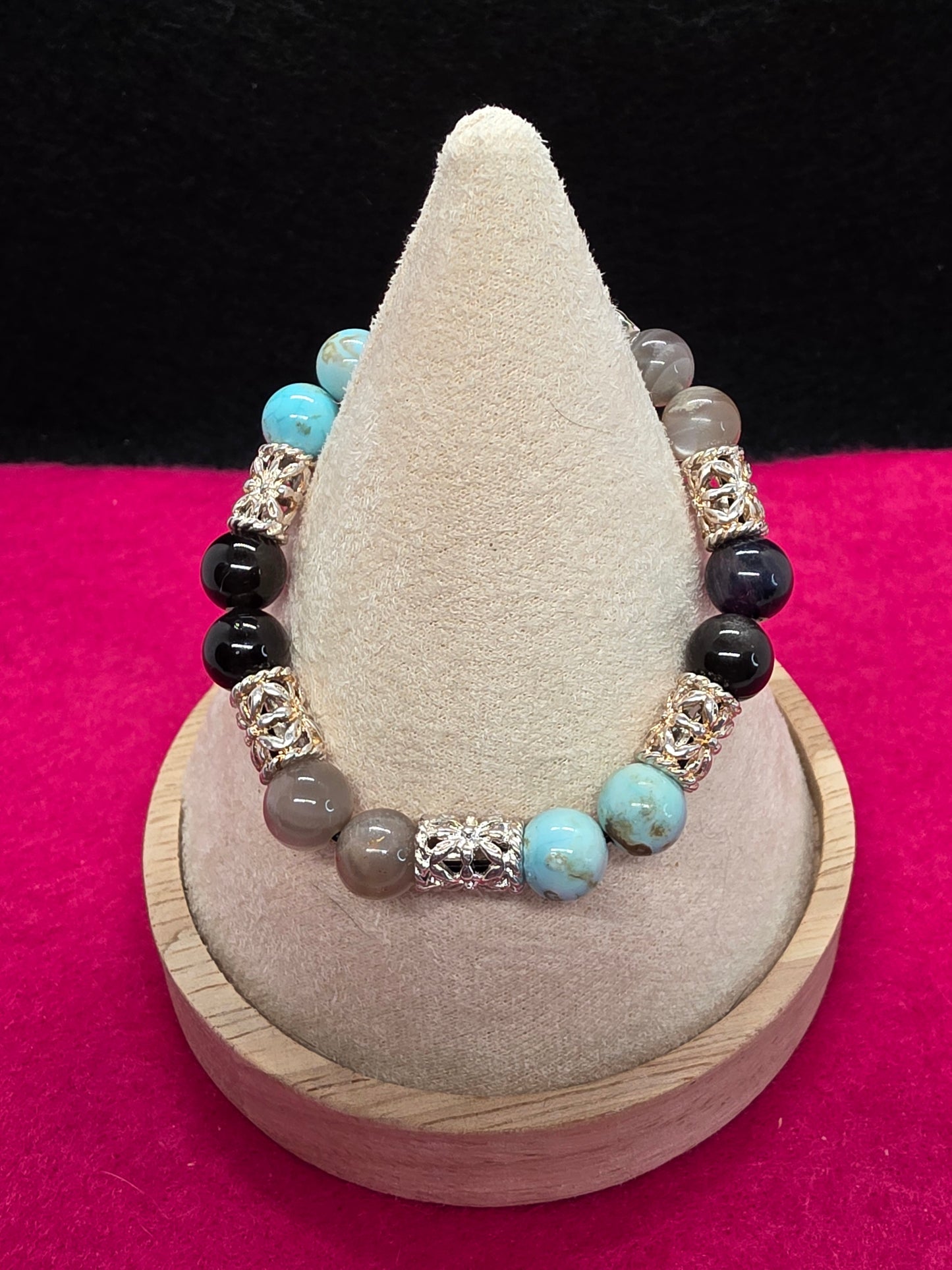 Where Fire Meets Stone: Agate, Onyx & Labradorite Bracelets - Cinnful Charms Jewelry