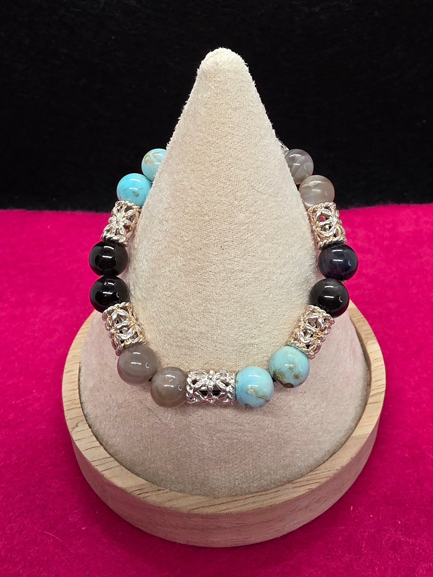 Where Fire Meets Stone: Agate, Onyx & Labradorite Bracelets - Cinnful Charms Jewelry
