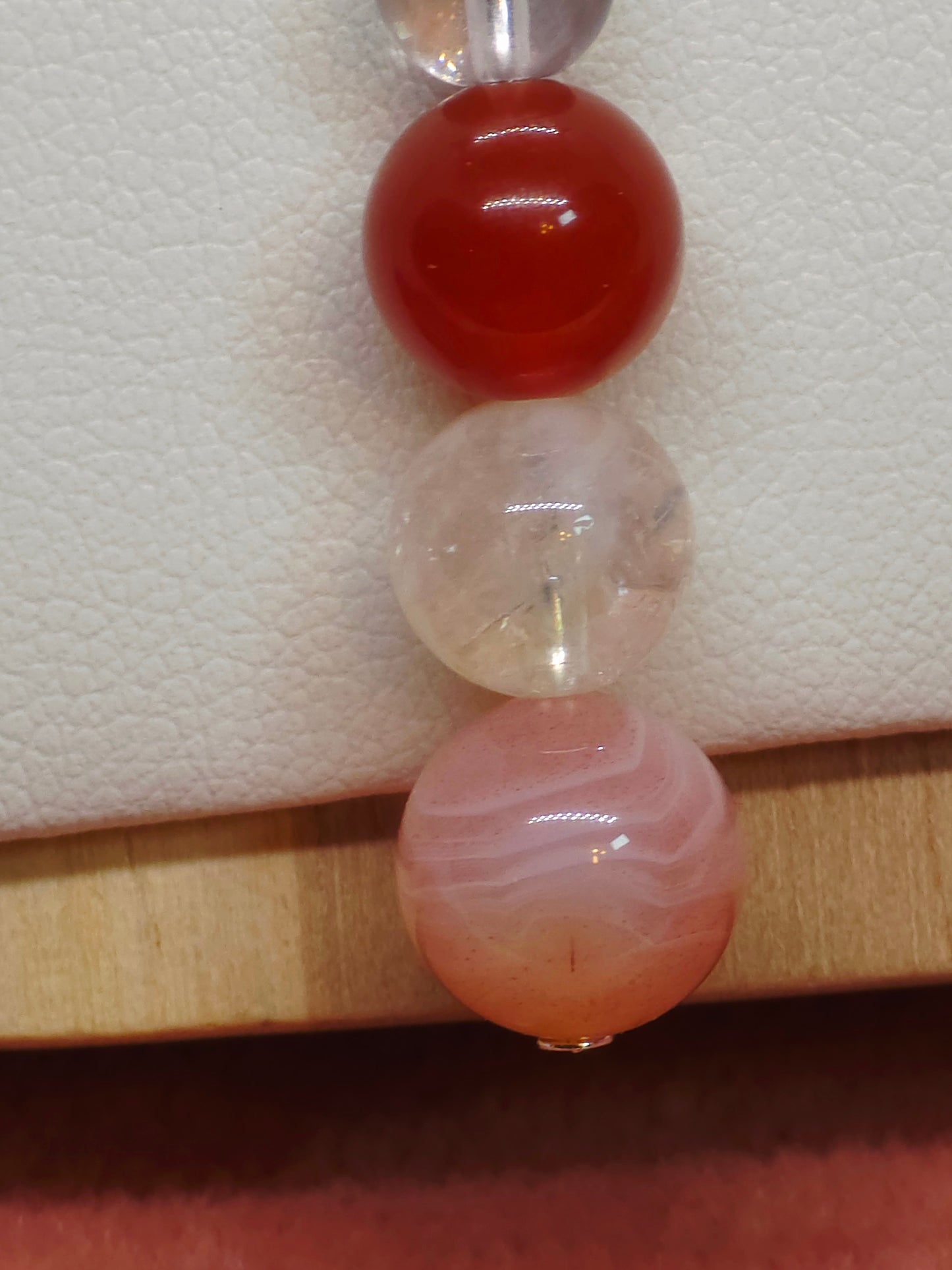 Desert Fire Necklace: Red Botswana, Clear Quartz, Carnelian & Labradorite - Cinnful Charms Jewelry