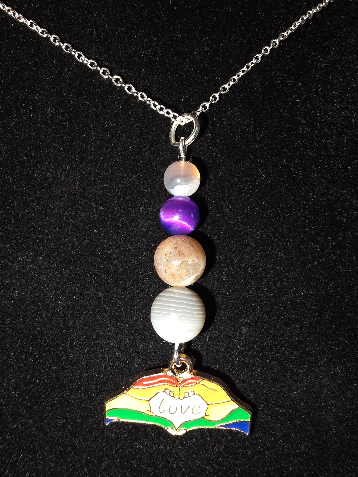 Wear Your Love: Pride Gemstone Necklaces - Cinnful Charms Jewelry