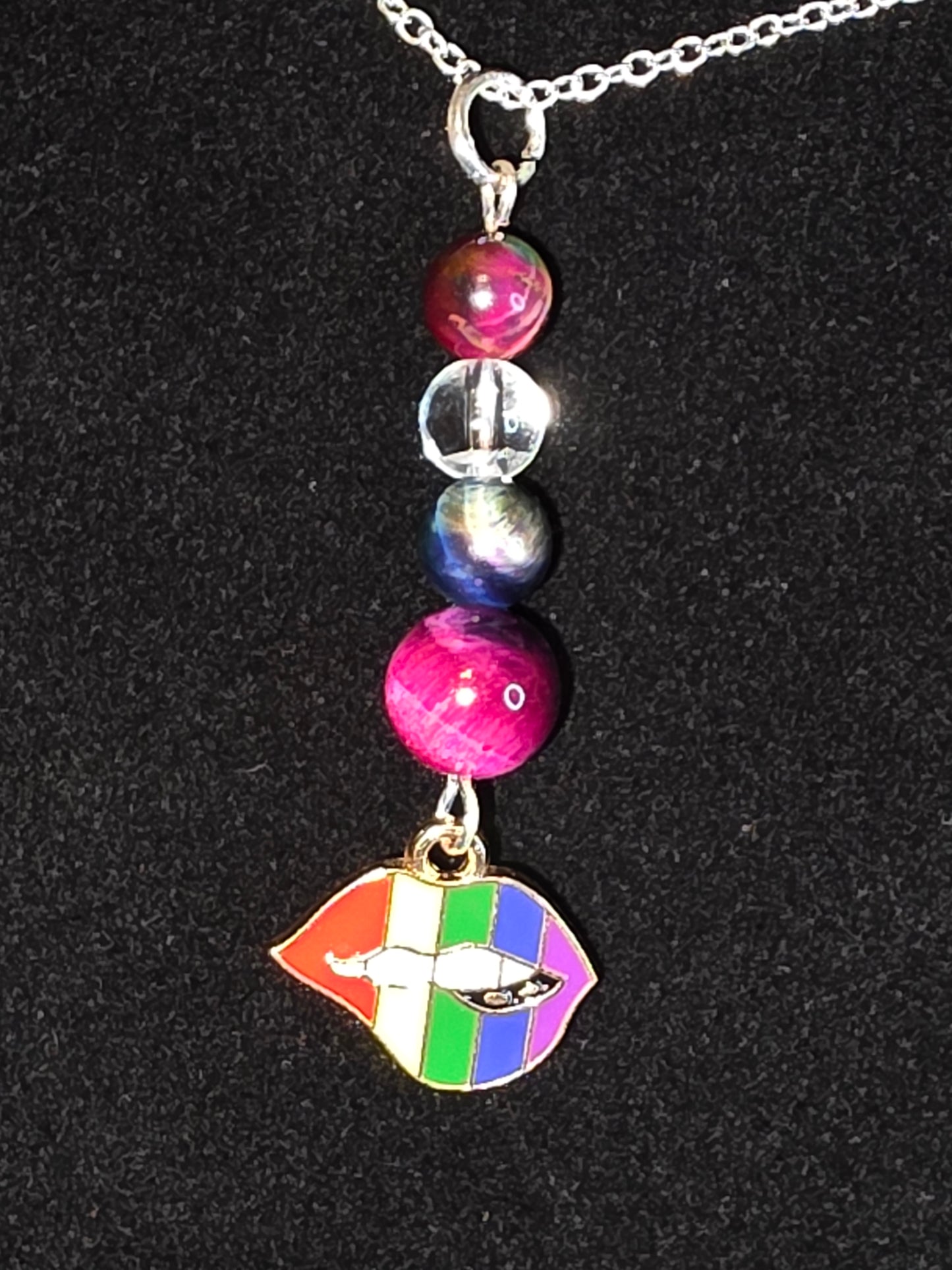 Rainbow Lips Pride Necklace – Colorful Tiger’s Eye Edition
Celebrate your pride with bold style and vibrant energy! 🏳️🌈 - Cinnful Charms Jewelry