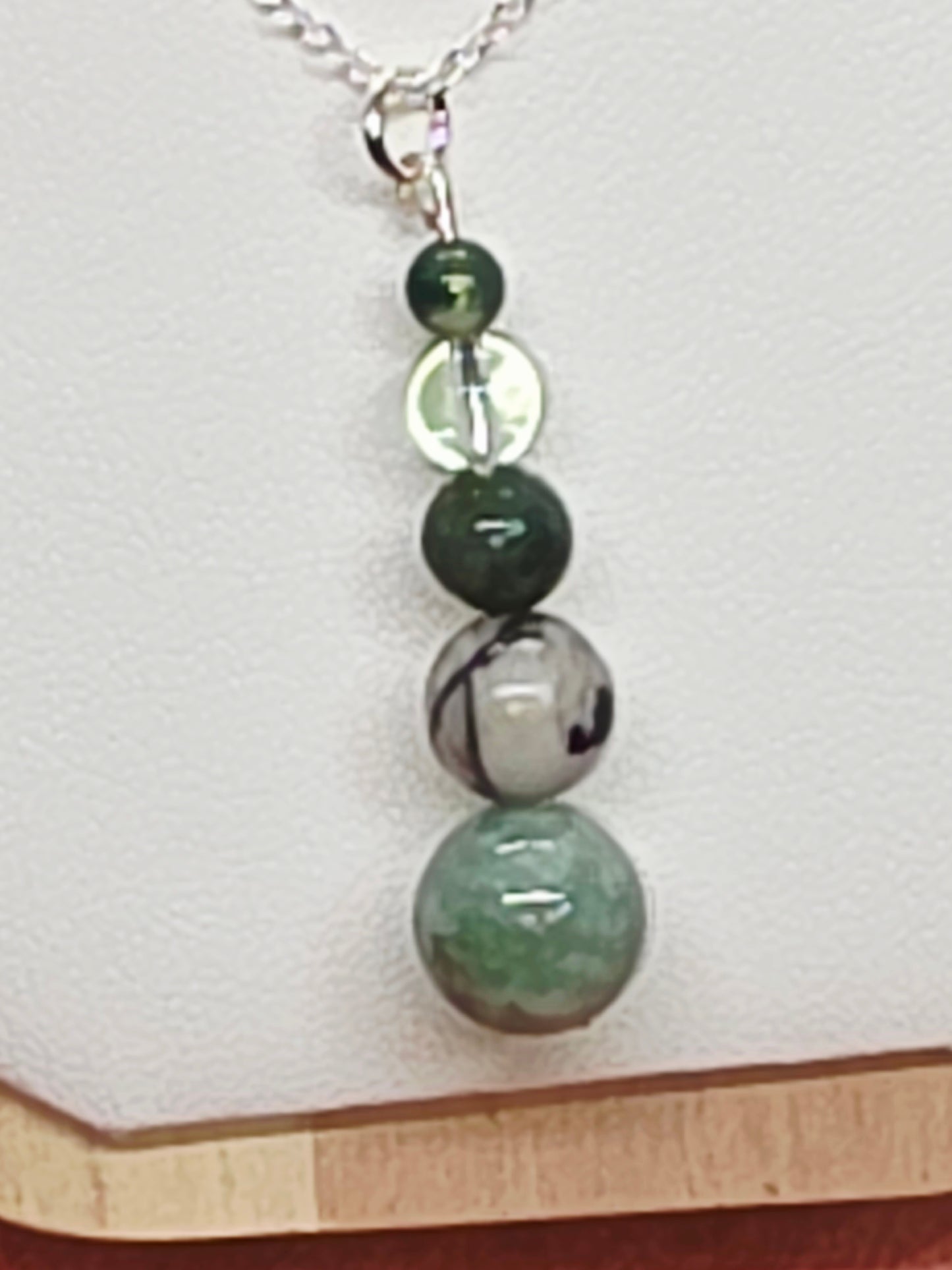 Whispers of the Woods Necklace: Amazonite, Tree Agate, Fancy Jasper, Fluorite & Moss Agate - Cinnful Charms Jewelry
