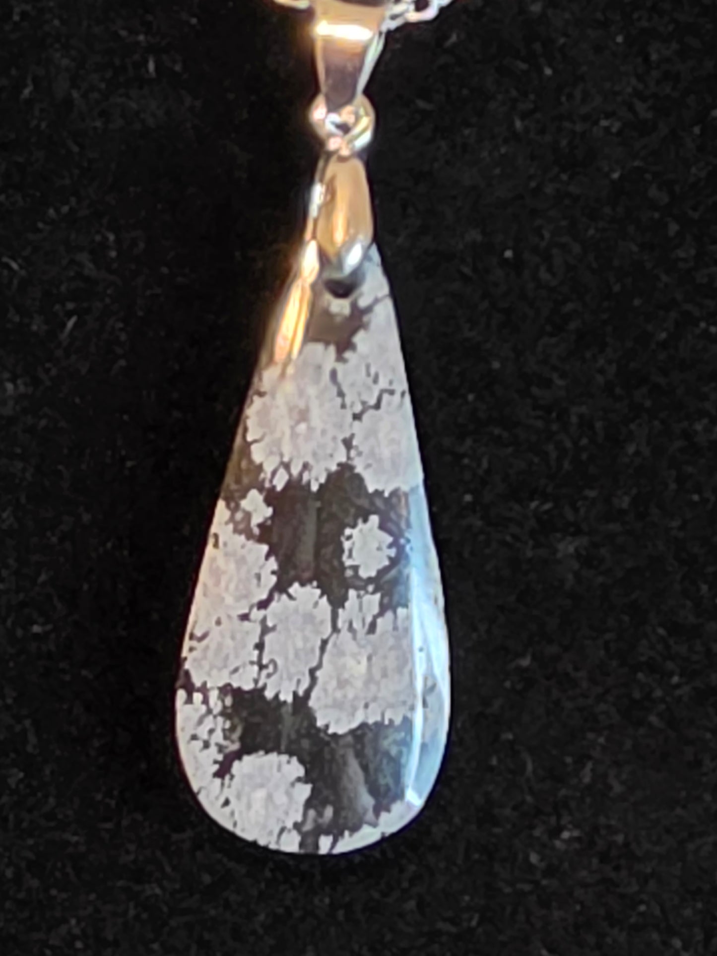 Elegant Obsidian: A Necklace that Captures Winter's Beauty - Cinnful Charms Jewelry