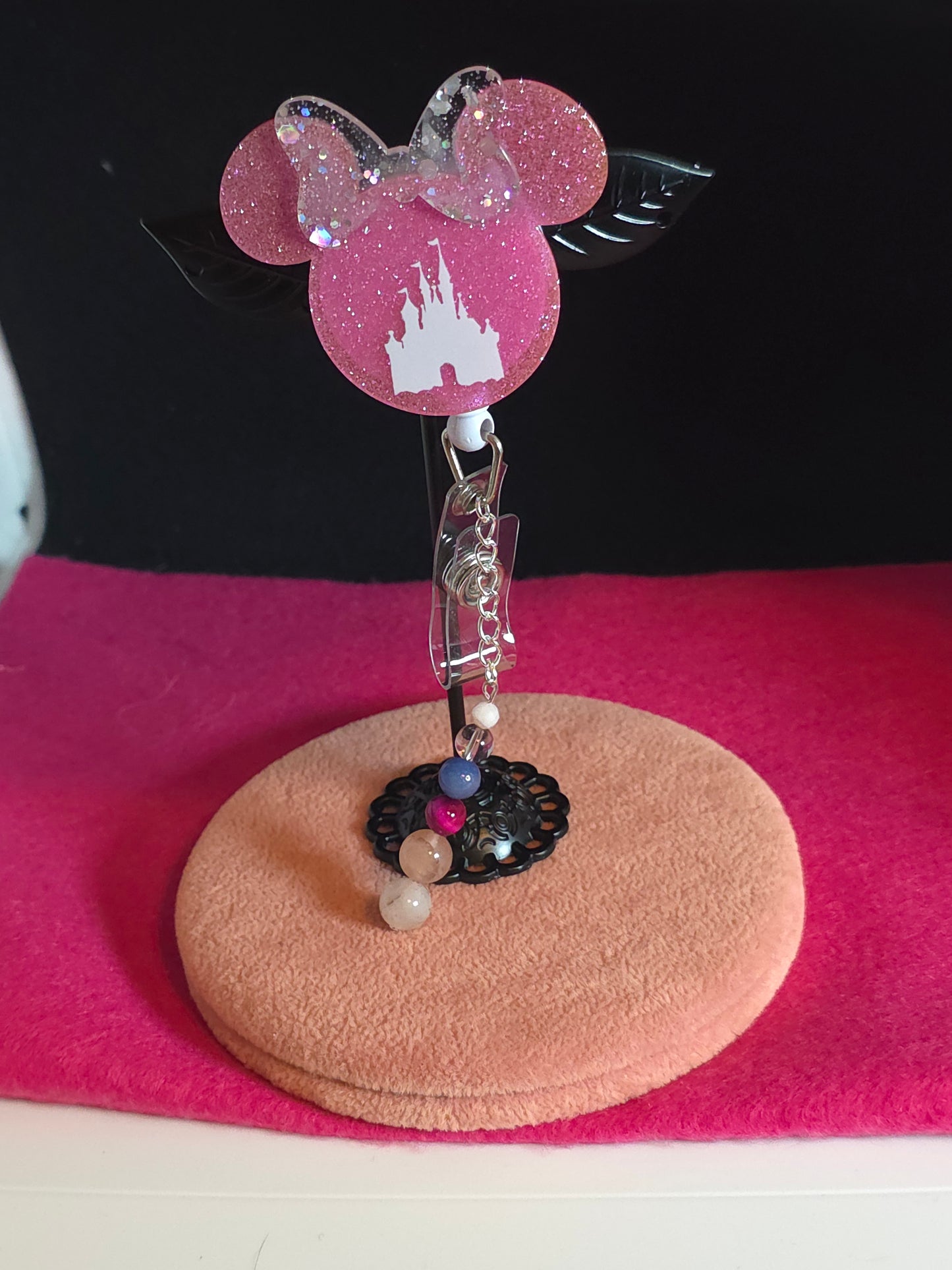 Step into Enchantment: "Magic of Fairytales" Retractable Badge Holder Carry a touch of wonder with you every day with our "Magic of Fairytales" retractable badge holder. - Cinnful Charms Jewelry