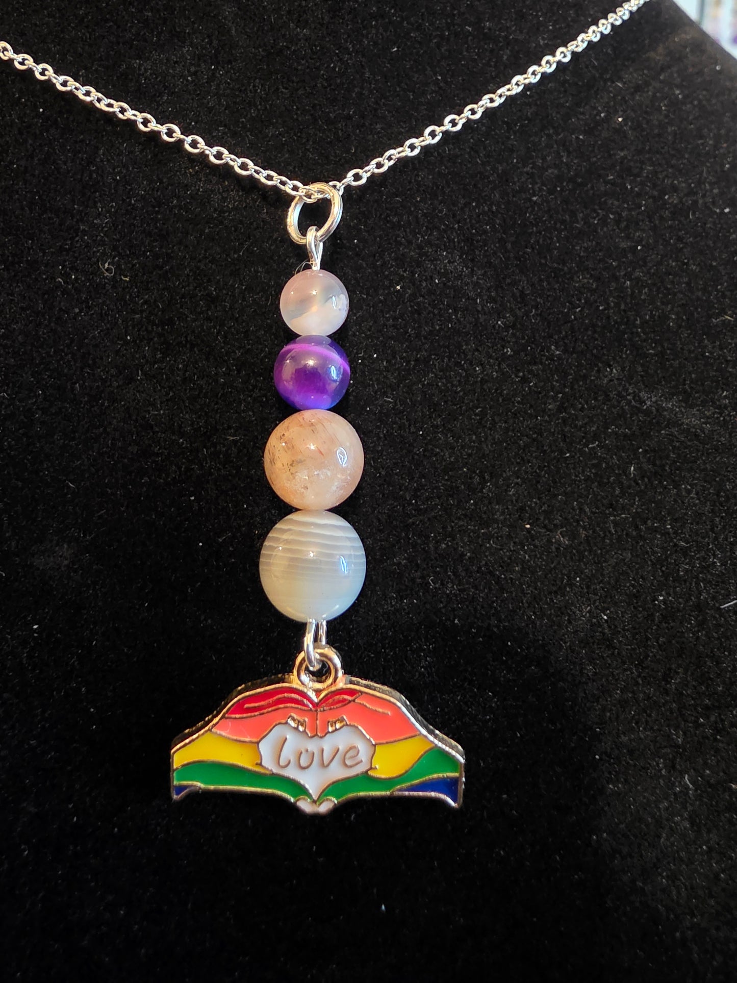 Wear Your Love: Pride Gemstone Necklaces - Cinnful Charms Jewelry