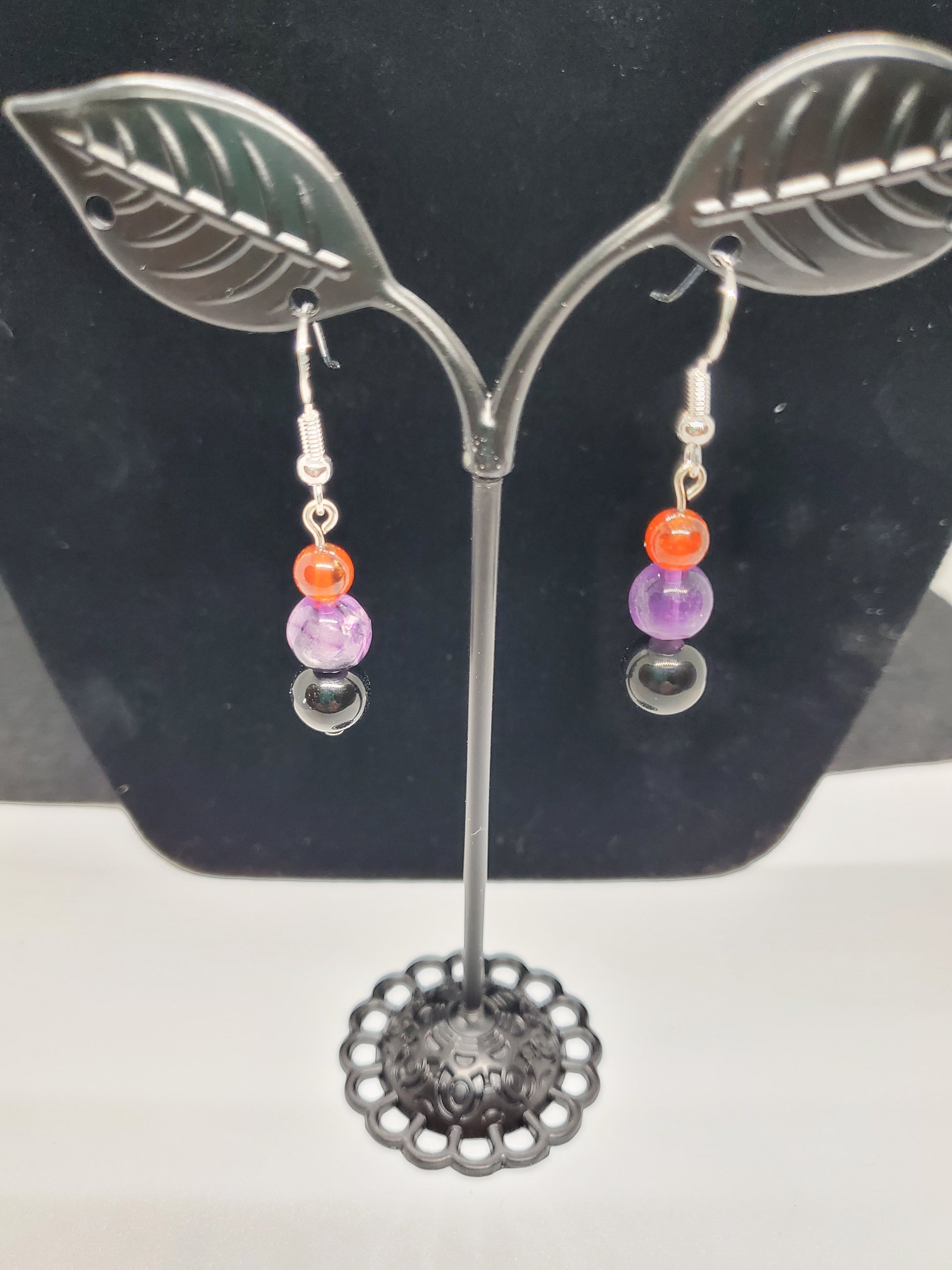 The Ultimate Suns Fan Accessory: Gemstone Basketball Earrings. - Cinnful Charms Jewelry 