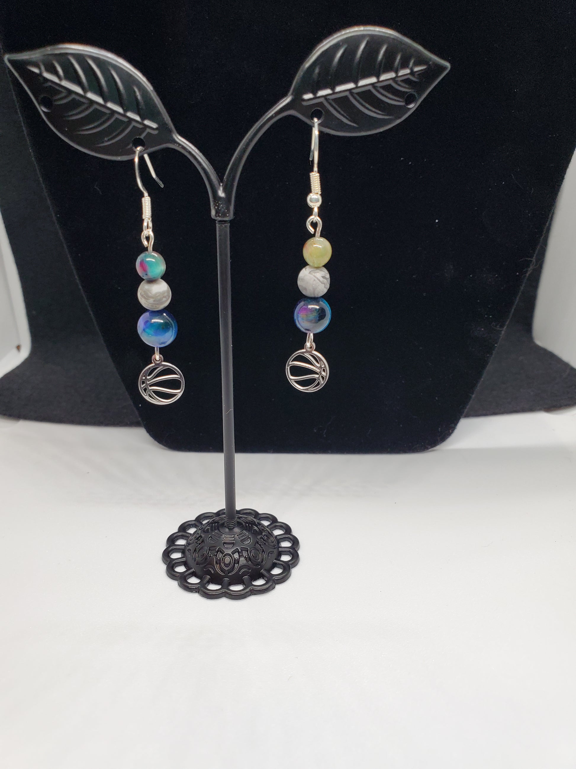 Score Big Style with Celestial Sparkle! ✨🏀 Earrings - Cinnful Charms Jewelry 