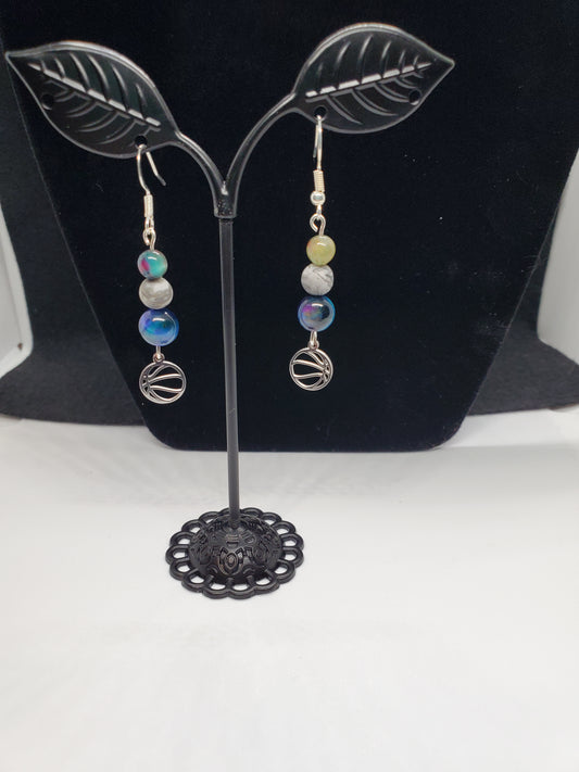 Score Big Style with Celestial Sparkle! ✨🏀 Earrings - Cinnful Charms Jewelry 